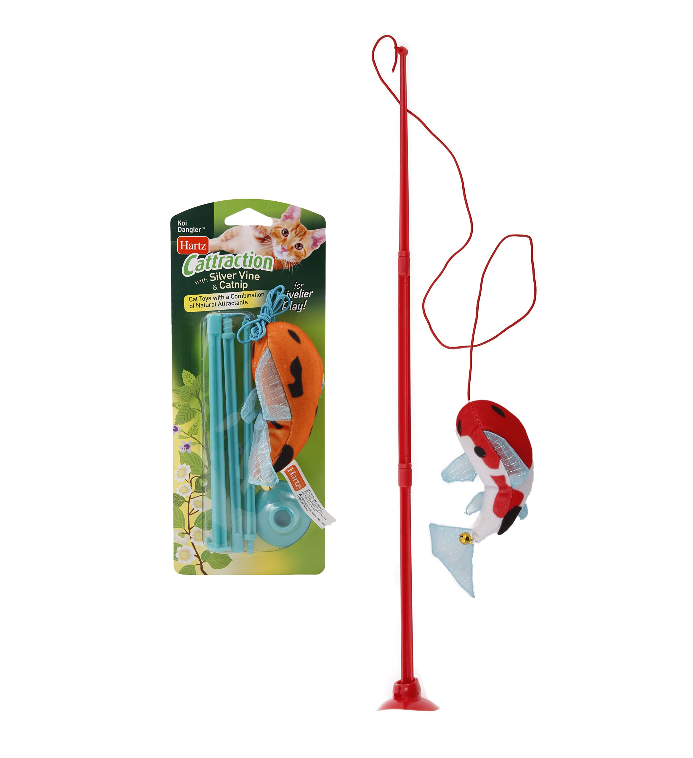 Hartz Cattraction With Silver Vine & Catnip Koi Dangler