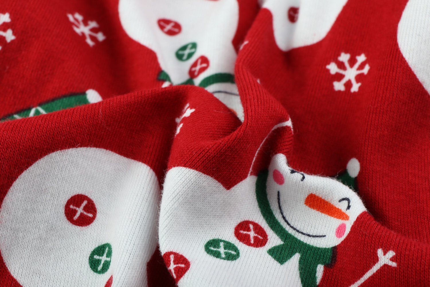 Lanyarco Snowman Pet Dog Christmas Pajamas Pjs, Cute Cotton Snowflake Xmas Outfit For Medium Dogs, Red Large Back Length 20'