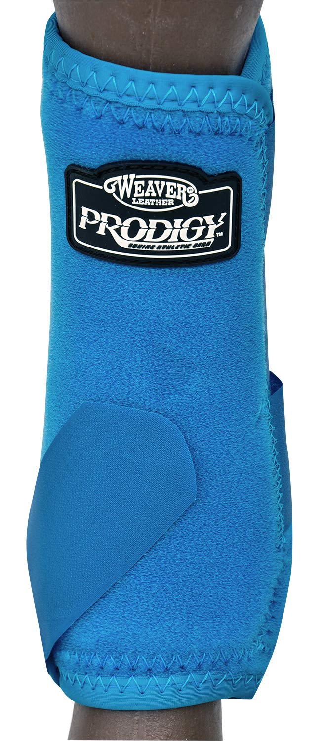 Weaver Leather 2-pack, Front Horse-boots, Turquoise, Medium US