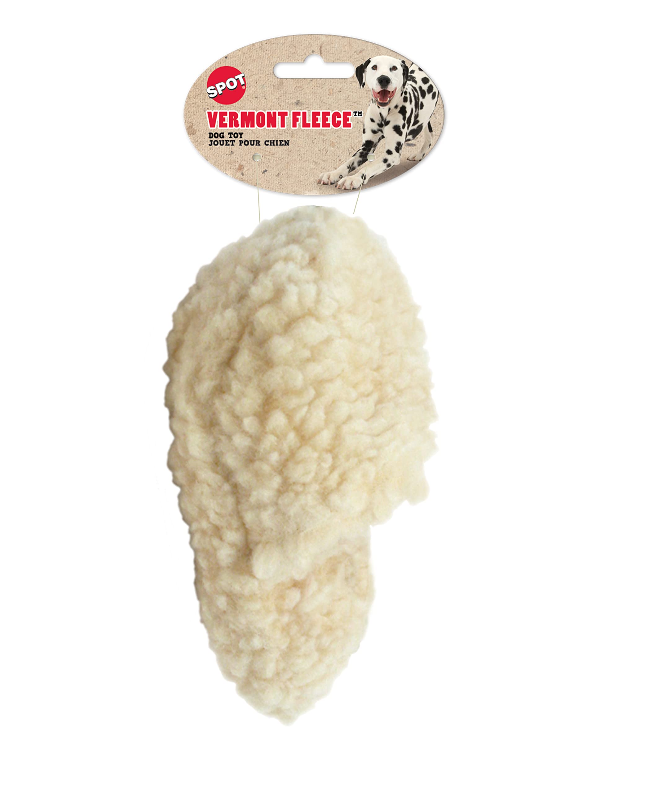 Spot Vermont Style Fleece Slipper Dog Toy - Soft Squeaky Plush Comfort Toy For Small And Medium Dogs And Puppies, Ideal For Light Chewers - 7.5 Inch
