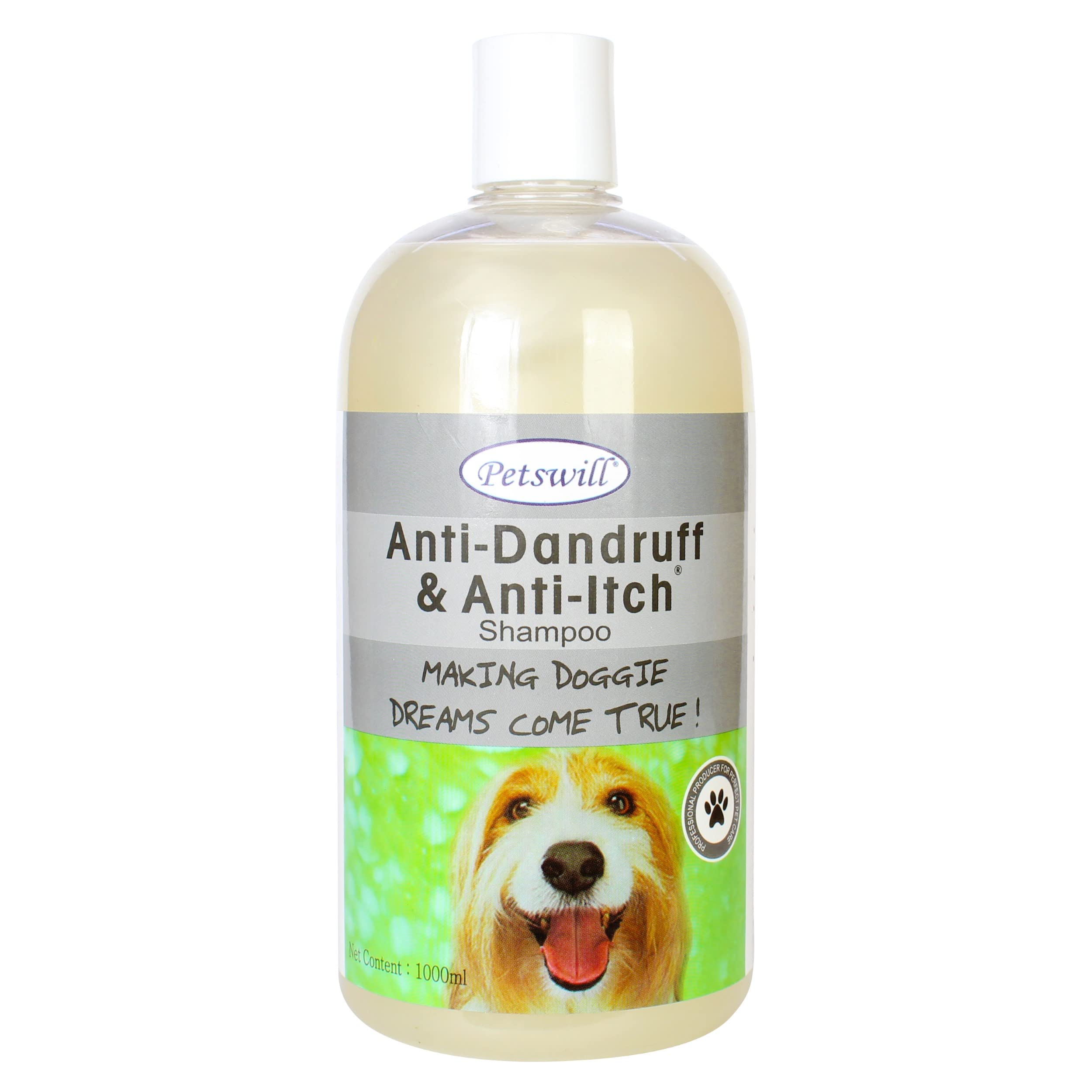 Petswill Shampoo For Dogs & Cats  1 Liters (Long Coat 1 Liters X 2 Units)
