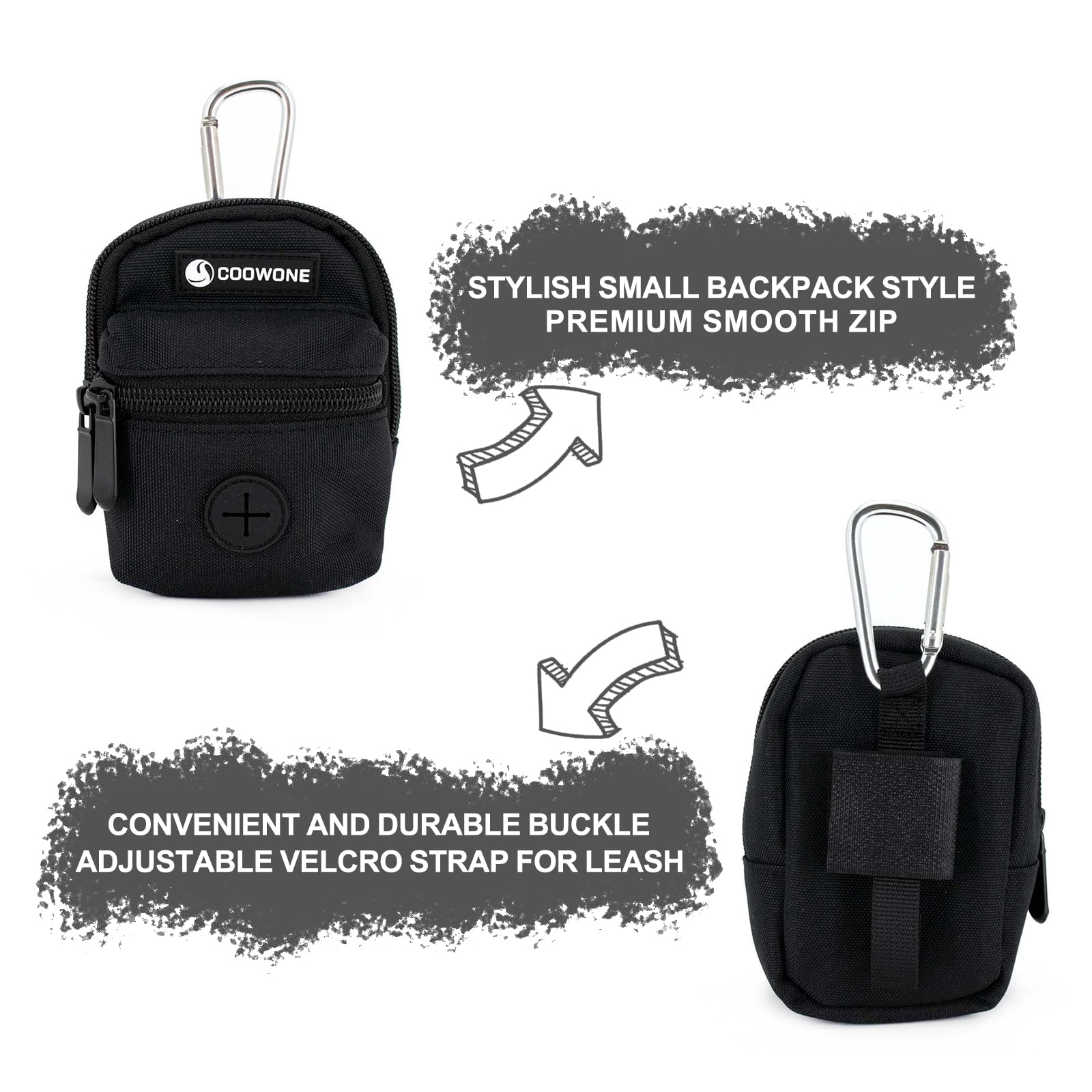 Dog Treat Pouch Dog Poop Bag Holder for Leashes, Pets Snack Container With Inner Small Bag, Puppy Supplies Perfect for Training