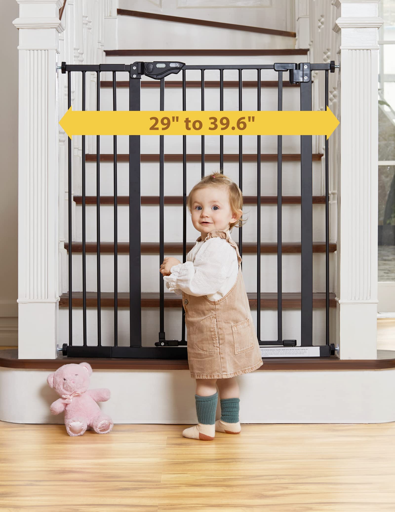 InnoTruth 36'' Tall Baby Gate for Dogs, 29-39.6