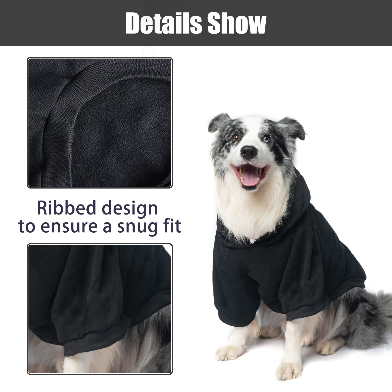 Expawlorer Dog Hoodies- Fall Soft And Warm Dog Sweatshirt With Leash Hole, Winter Autumn Fleece Pet Clothes With Bitches Love Me