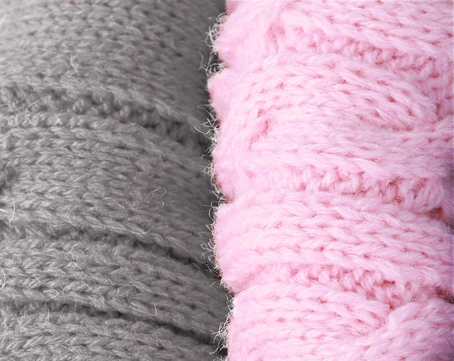 Roseelk 2 Pack Dog Sweaters For Small Dogs - Puppy Medium Warm Clothes In Winter, Turtleneck Pullover Design For Boy Girl Pet, Doggie, Cat, Kitten Chihuahua Bulldog Pug Beagles (Xs, Grey, Pink)