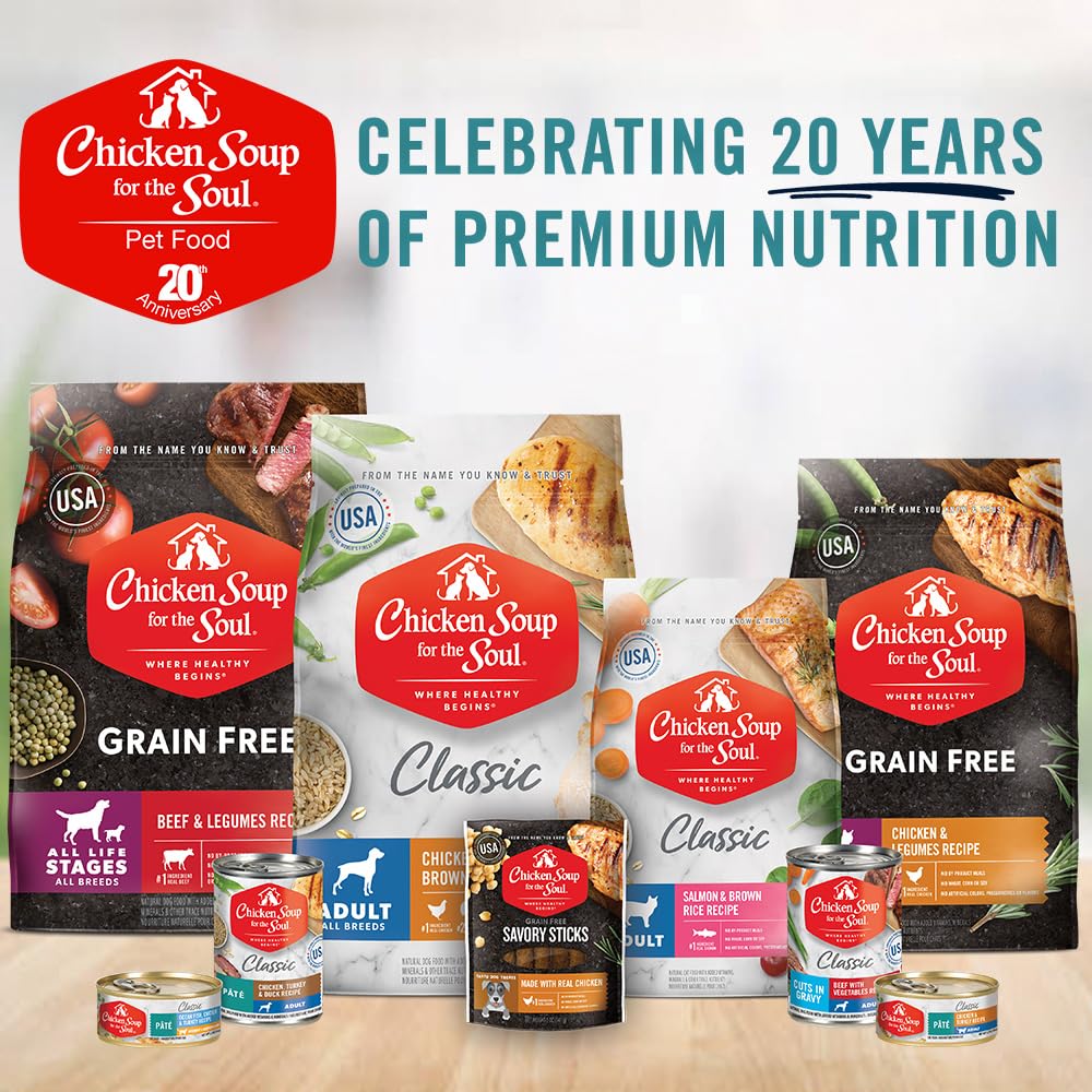 Chicken Soup for The Soul All Natural Premium Dry Puppy Food, Real Meat First Ingredient, No by-Products, Supports Brain Develop