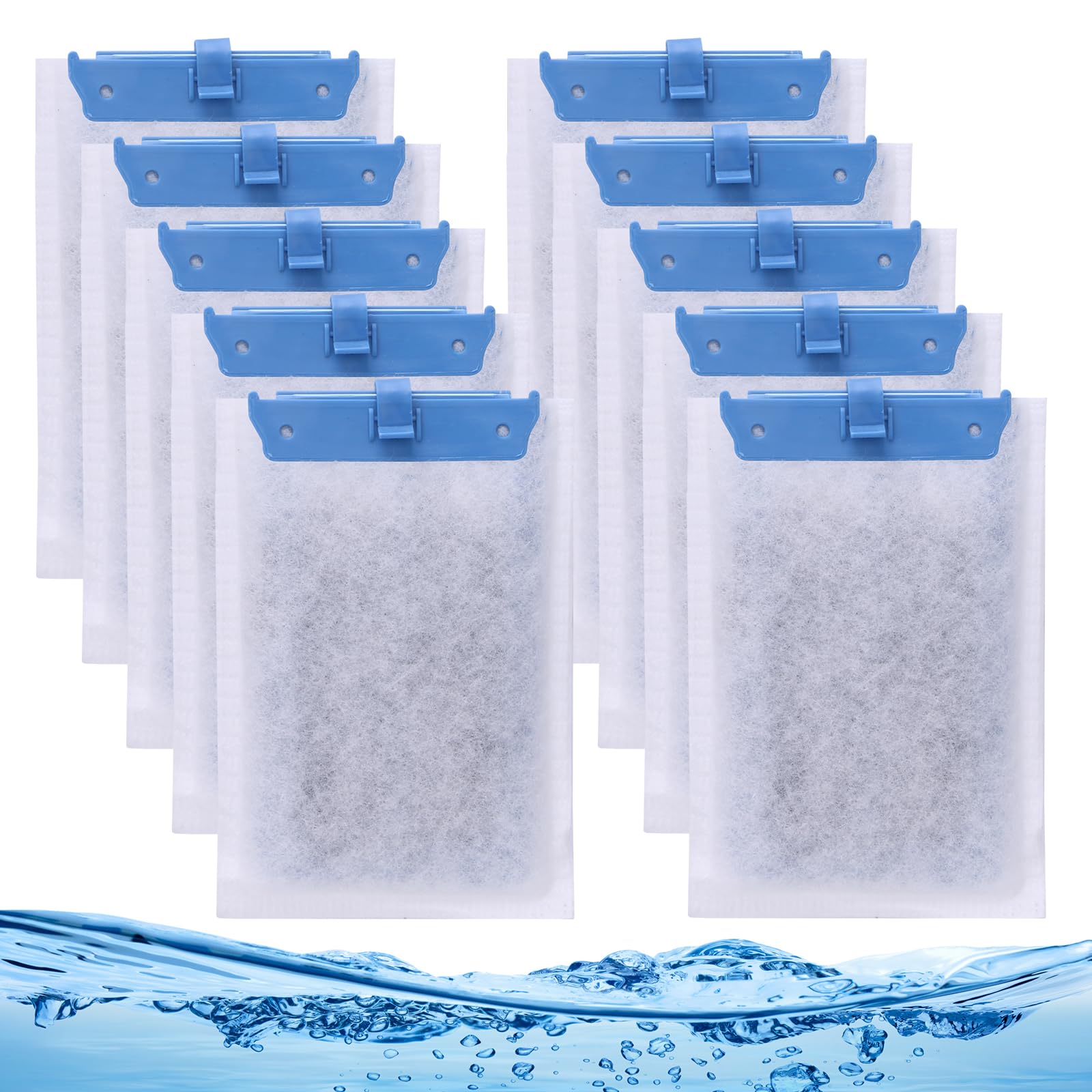 Saierte 10-Pack Large Aquarium Filter Cartridges For Tetra Whisper - Compatible With Bio-Bag Filters 20I, 40I, Iq20, Pf20, Pf30,