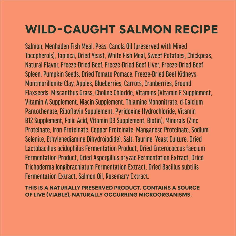 Instinct Raw Boost, Natural Dry Dog Food with Freeze Dried Pieces, High Protein, Grain Free Recipe - Real Salmon, 3.5 lb. Bag