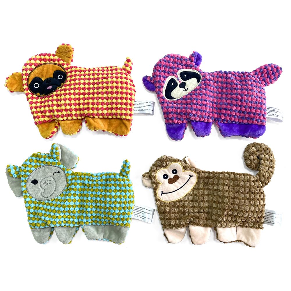 AZSSMUK Cute No Stuffing Dog Toy for Small, Medium Breeds, Fun for Indoor Puppies with Soft Squeaker and Crinkle Paper, No Mess 
