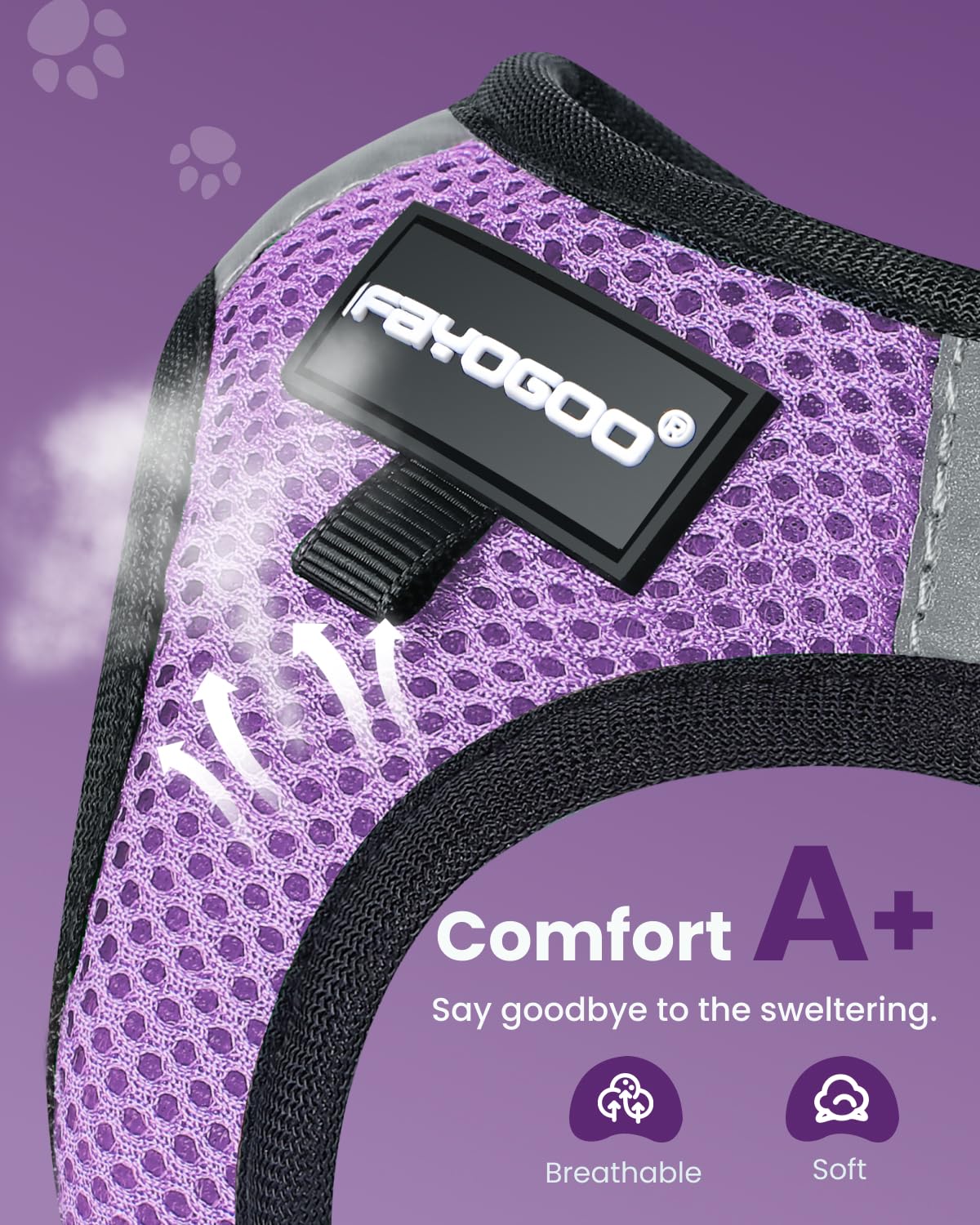 Fayogoo Cat Harness, Cat Leash And Harness Set For Walking Escape Proof, Harness For Small Cats/Small Dogs, Large Kitten/Puppy H