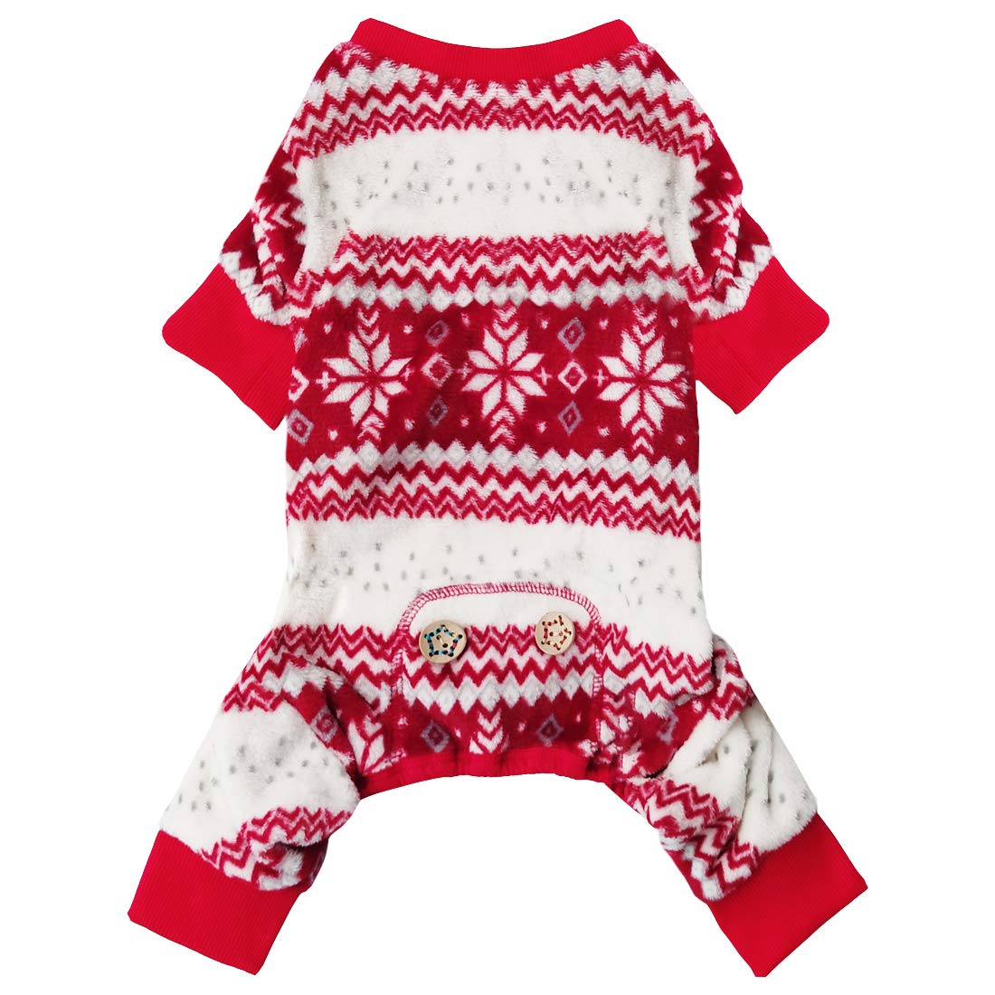 Kyeese New Year Dog Pajamas Snowflake Dogs Pjs For Medium Dogs Holiday Dog Onesie Pet Pajamas
