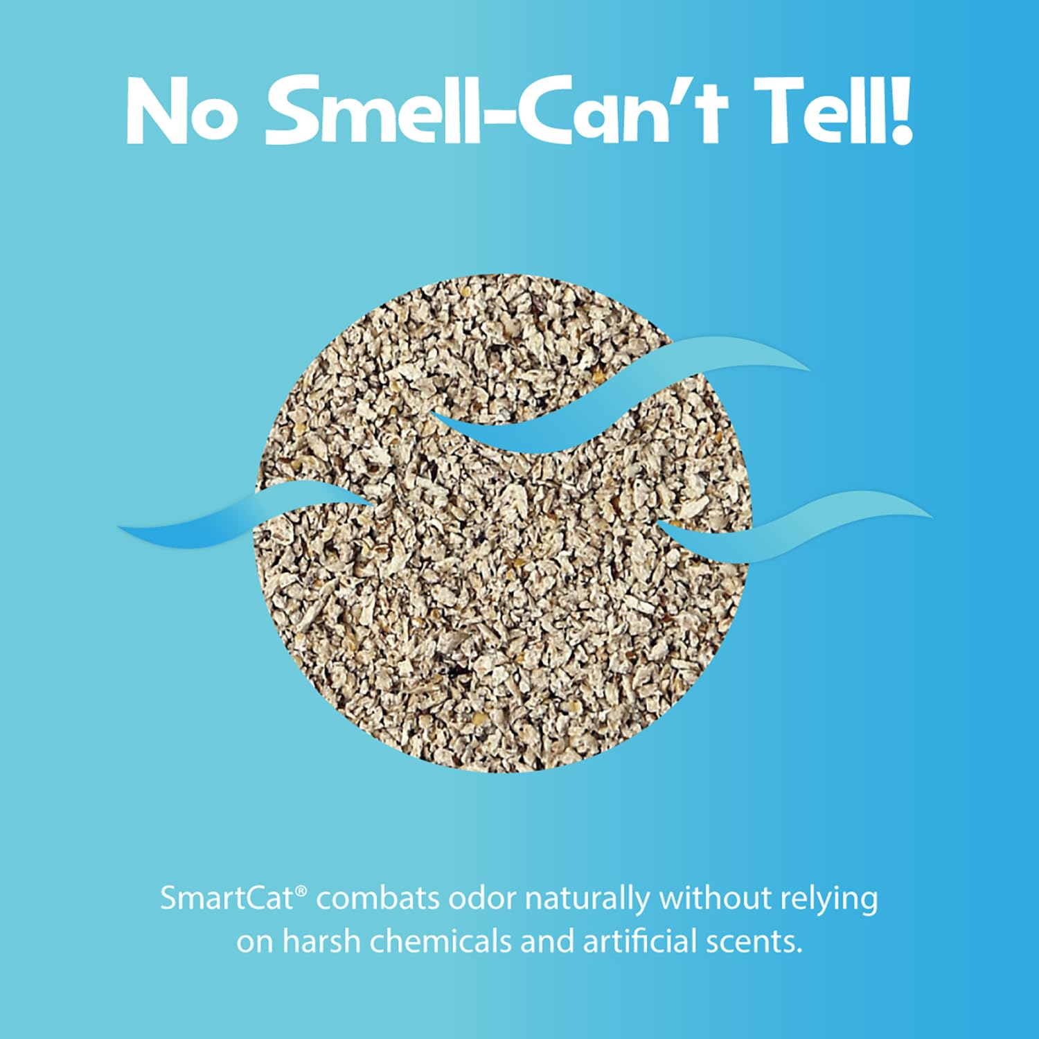 SmartCat All Natural Clumping Cat Litter, 20 lb, Chemical-Free, 99% Dust-Free, Unscented, Lightweight, Model 6506, Natural Color