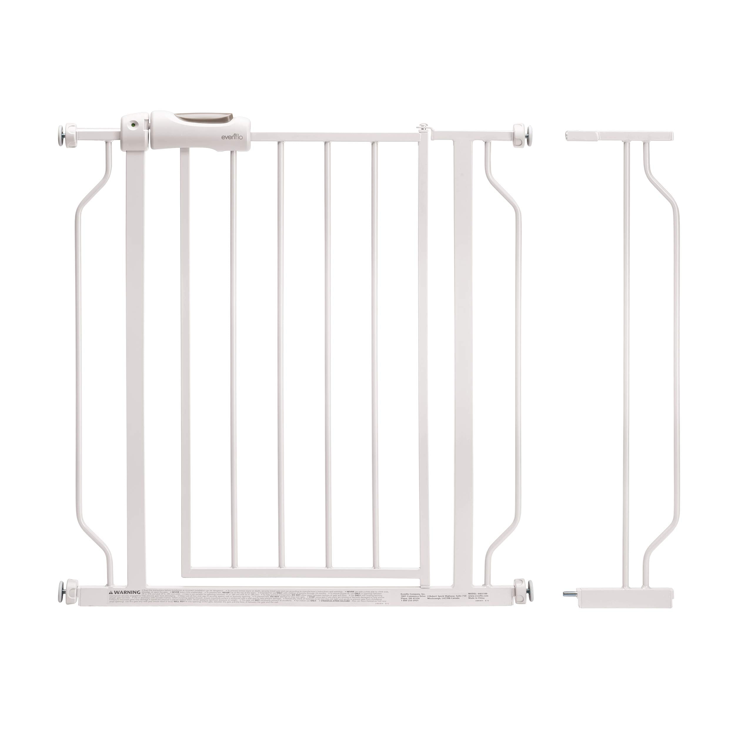 Evenflo Easy WalkThru PressureMounted PassThrough Gate (White)
