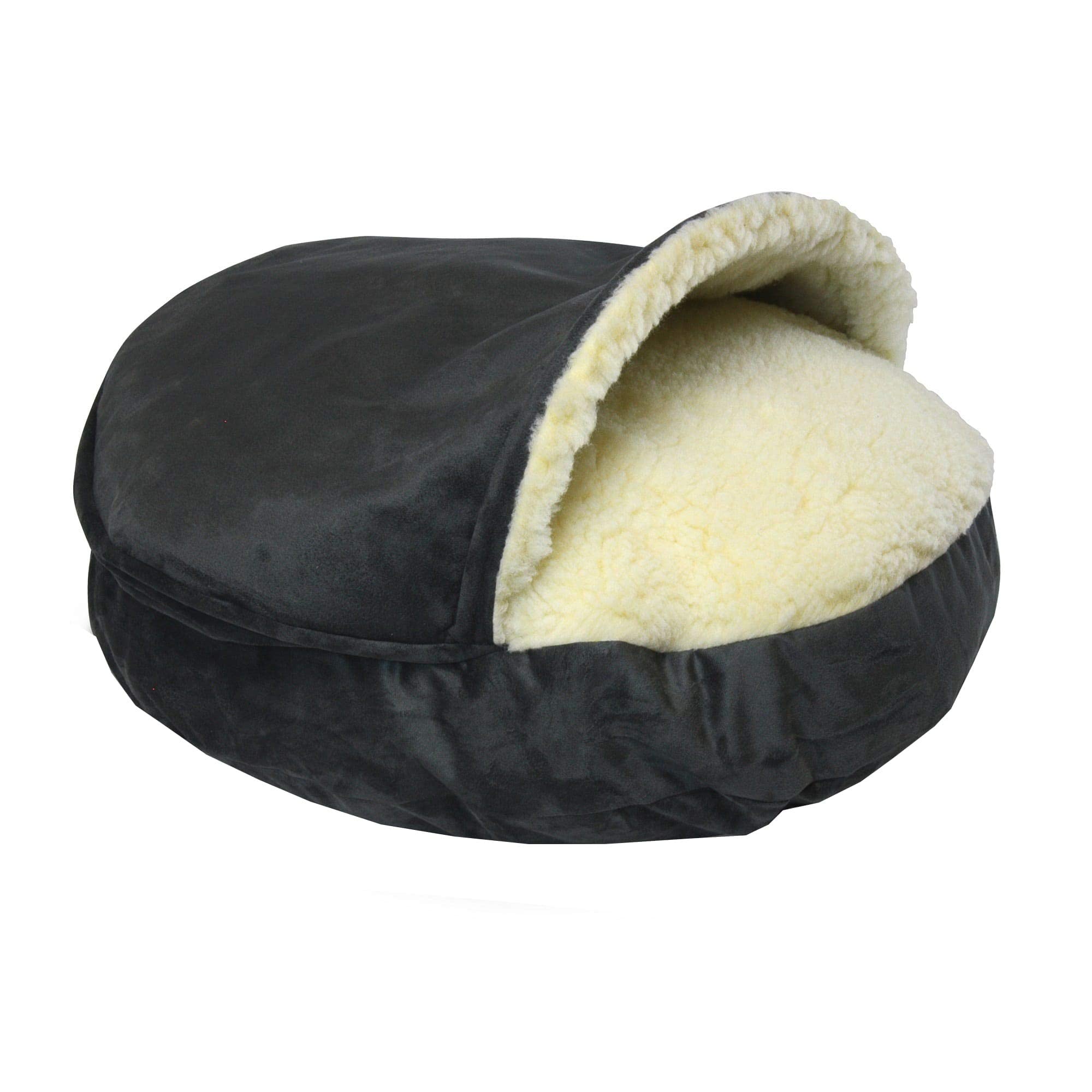Snoozer Luxury Orthopedic Cozy Cave Pet Bed, Large, Anthracite