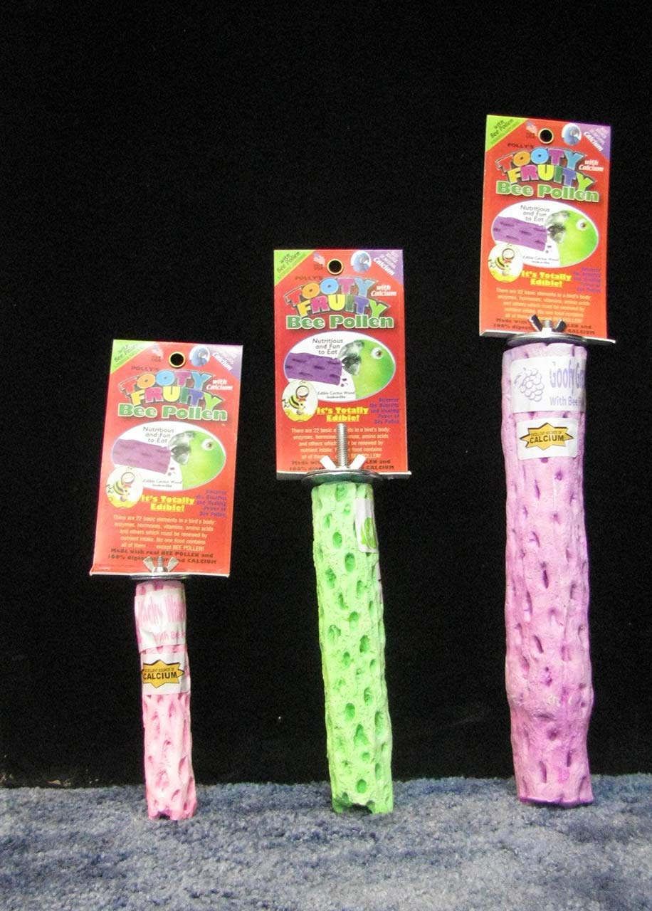Polly'S Tooty Fruity Pollen Bird Perch, Medium (Assorted Flavor)