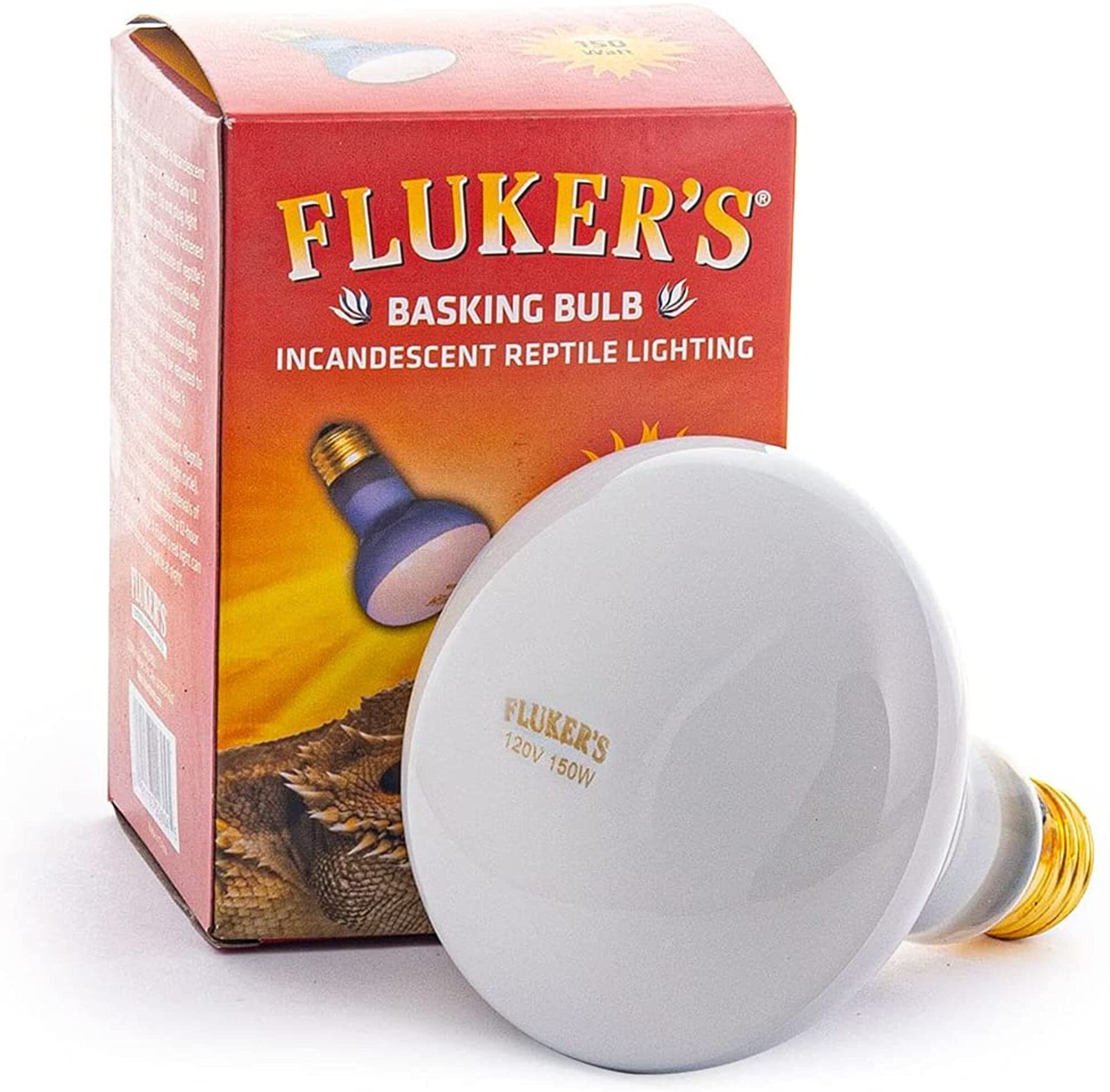 Dbdpet Fluker'S Repta-Sun Incandescent Reptile Basking Bulb 150W - Includes Attached Pro-Tip Guide