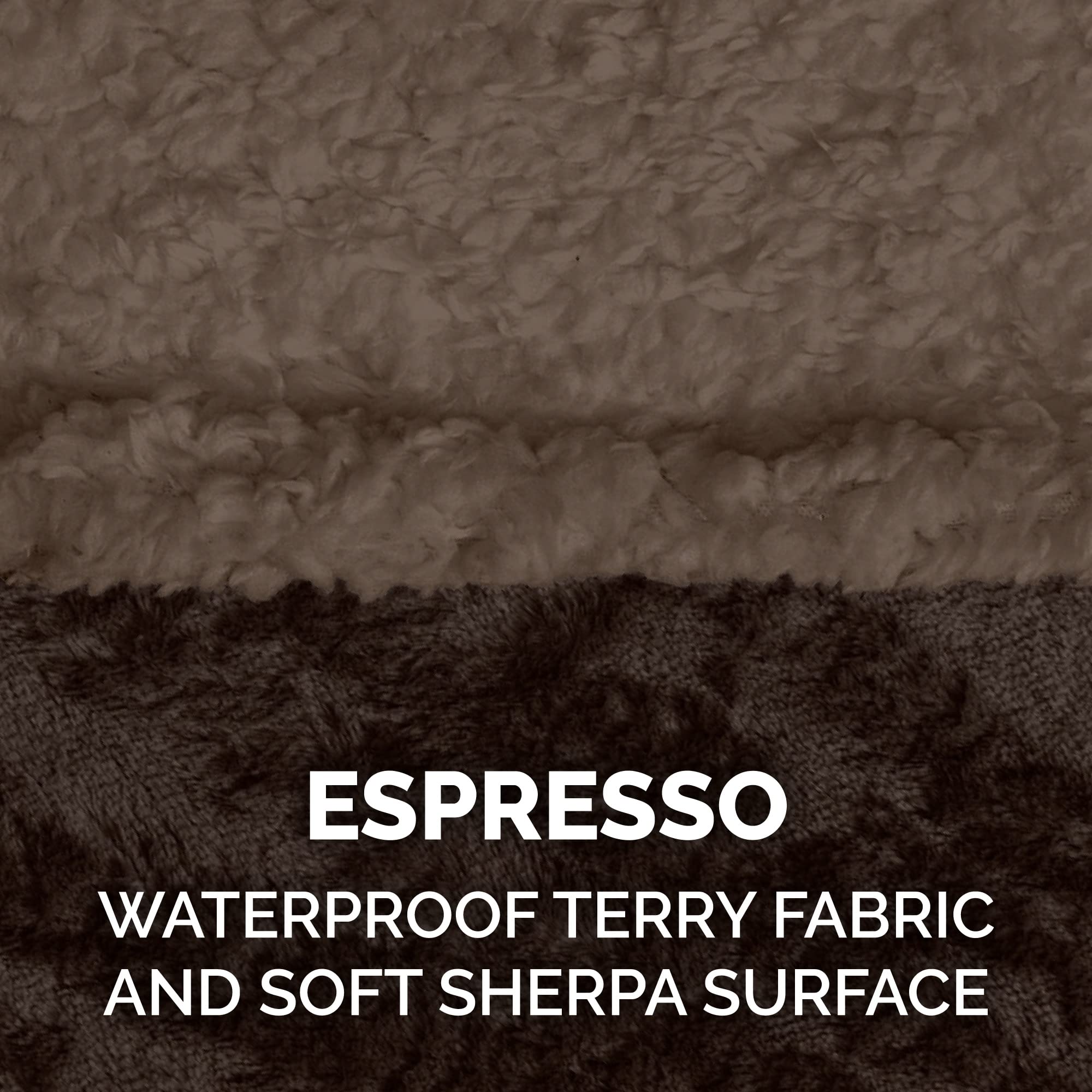 Furhaven Waterproof & Self-Warming Throw Blanket For Dogs & Indoor Cats, Washable & Reflects Body Heat - Soft-Edged Terry & Sher