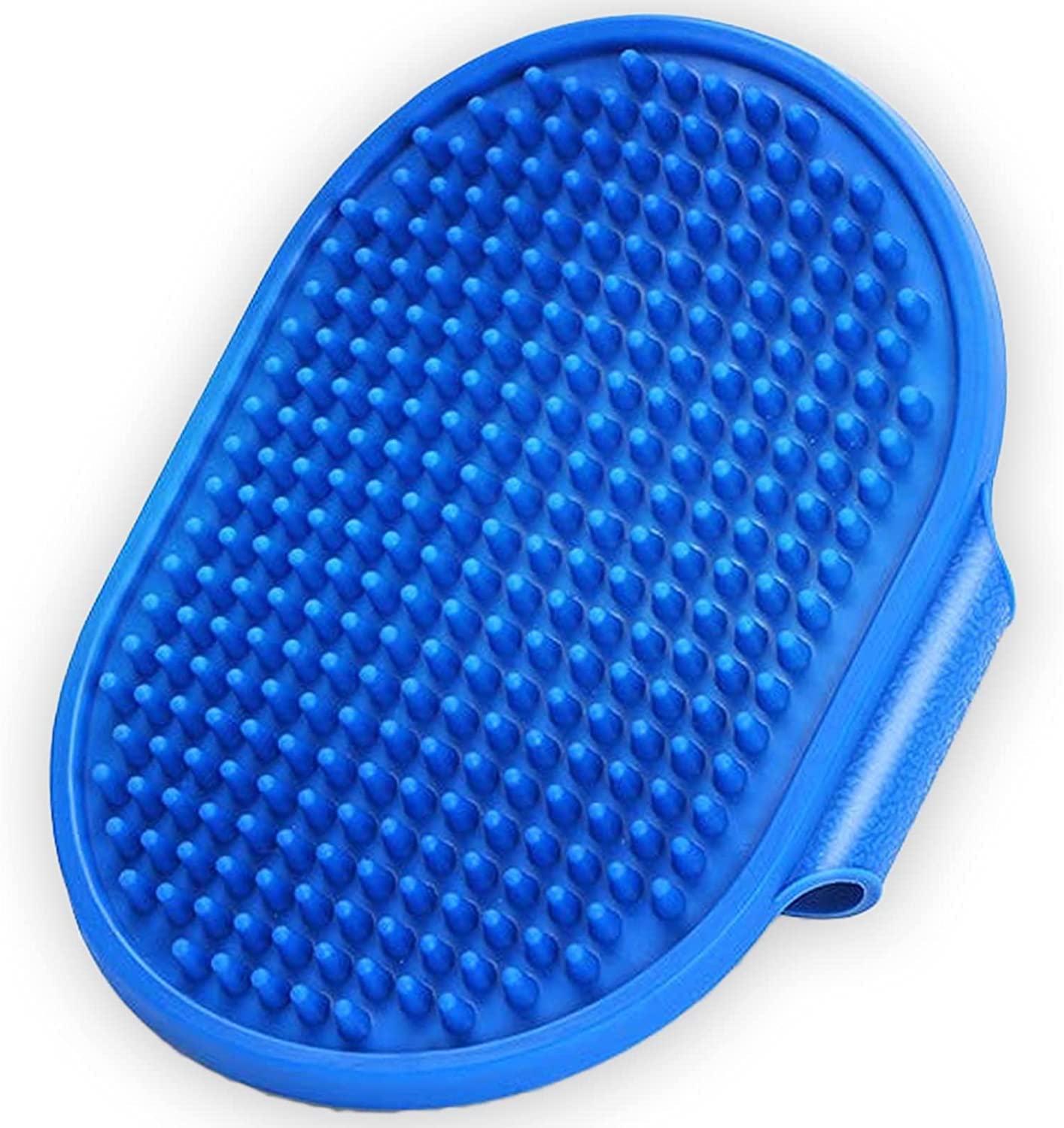 Silencio Dog Bath Brush Dog Grooming Brush, Pet Shampoo Bath Brush Soothing Massage Rubber Comb With Adjustable Ring Handle For 
