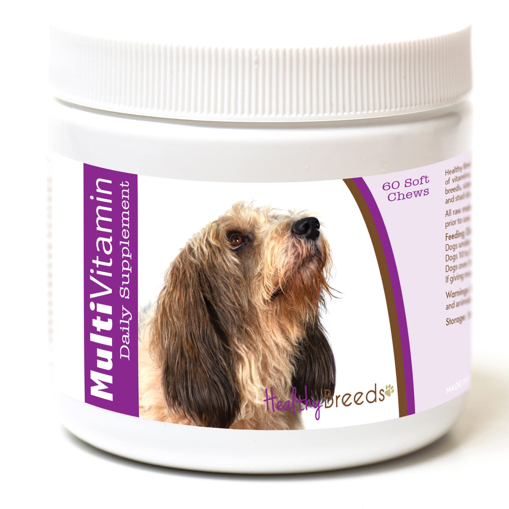Healthy Breeds Petits Bassets Griffons Vendeen Multi-Vitamin Soft Chews 60 Count