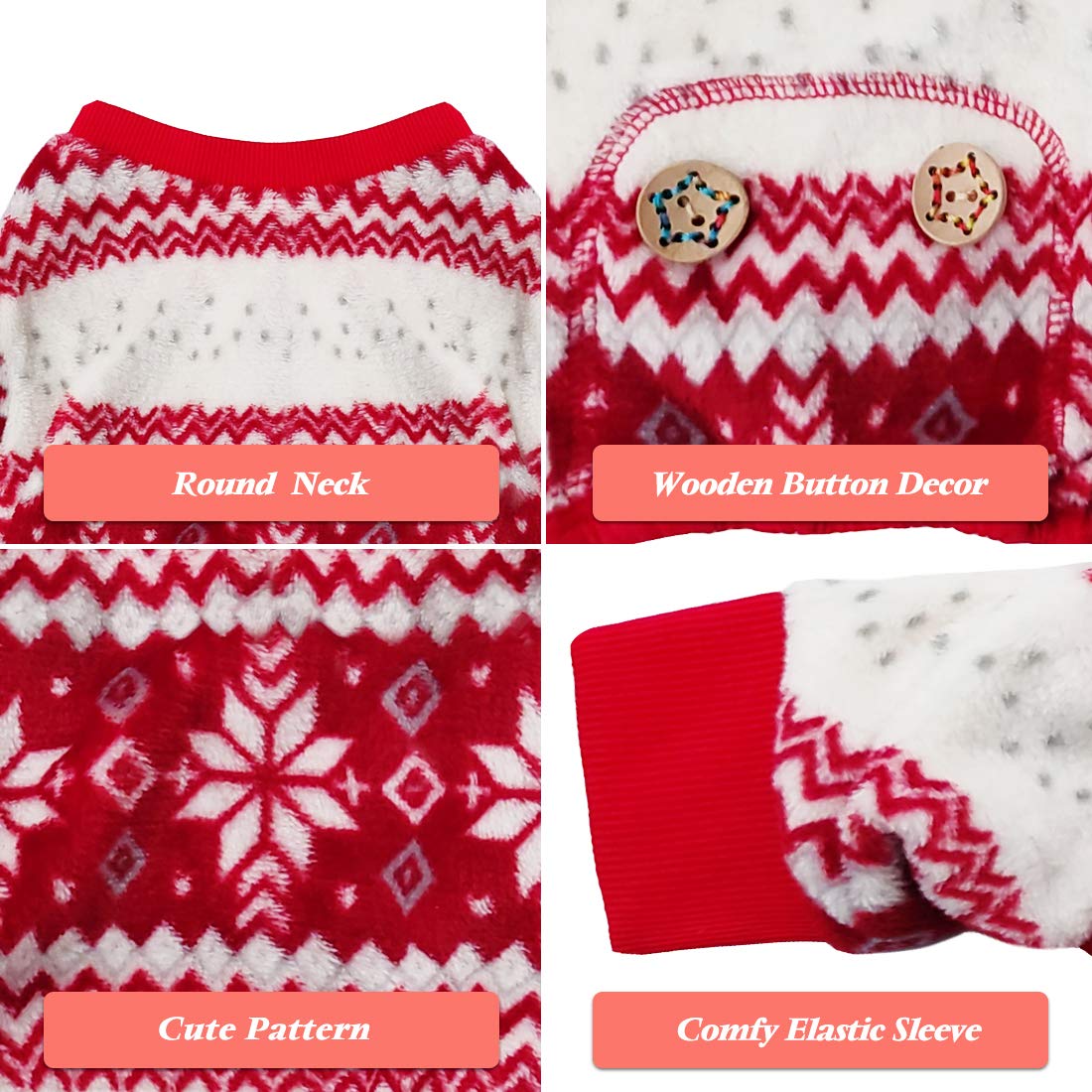 Kyeese New Year Dog Pajamas Snowflake Dogs Pjs For Medium Dogs Holiday Dog Onesie Pet Pajamas