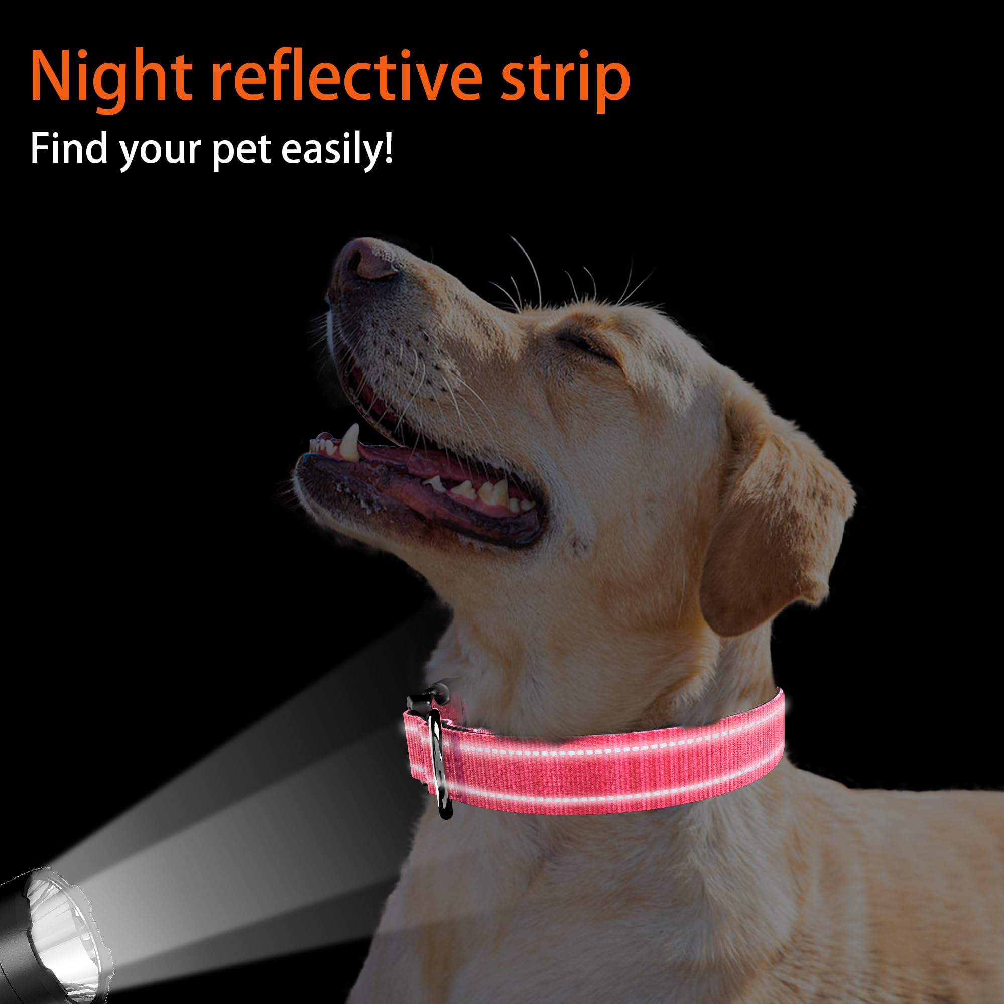 Dog Collar With Qr Code, Reflective Pet Collar, Soft Neoprene Padded & Safety Locking Buckle Adjustable Puppy Collar (Xs,Rose)