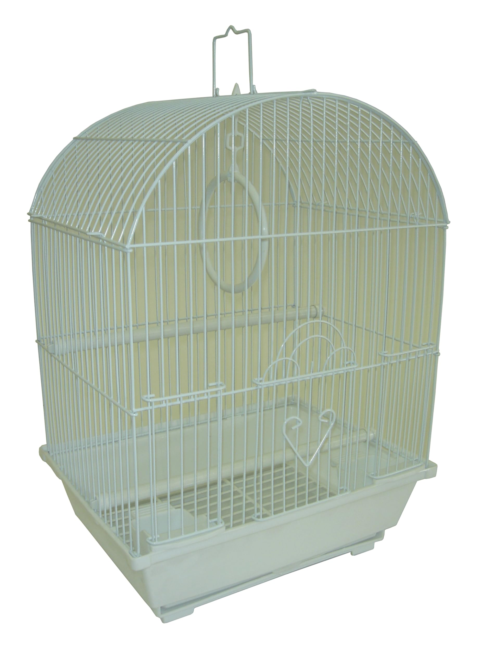 Yml A1104Wht Round Top Style Small Parakeet Cage, 11 X 9 X 16