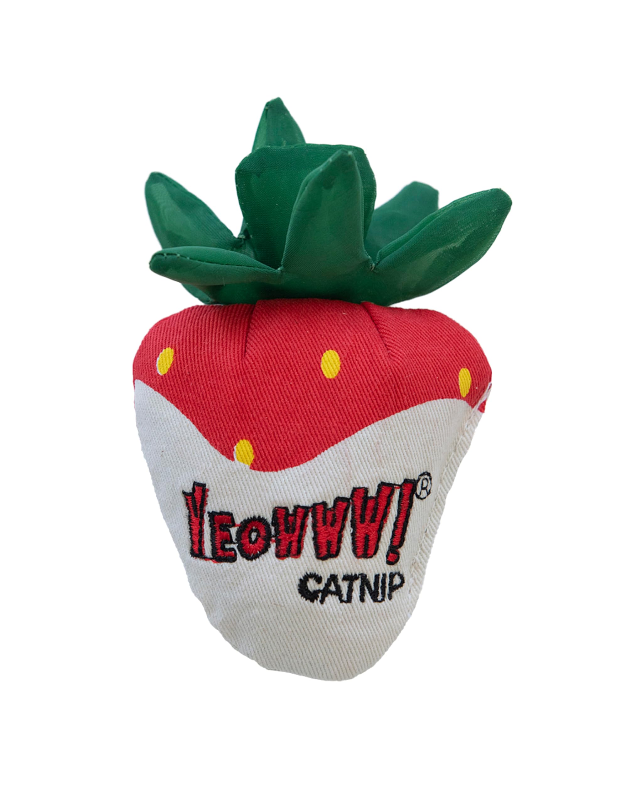 Yeowww! Catnip Plush Toy, Chocolate Dipped Strawberries by Ducky World