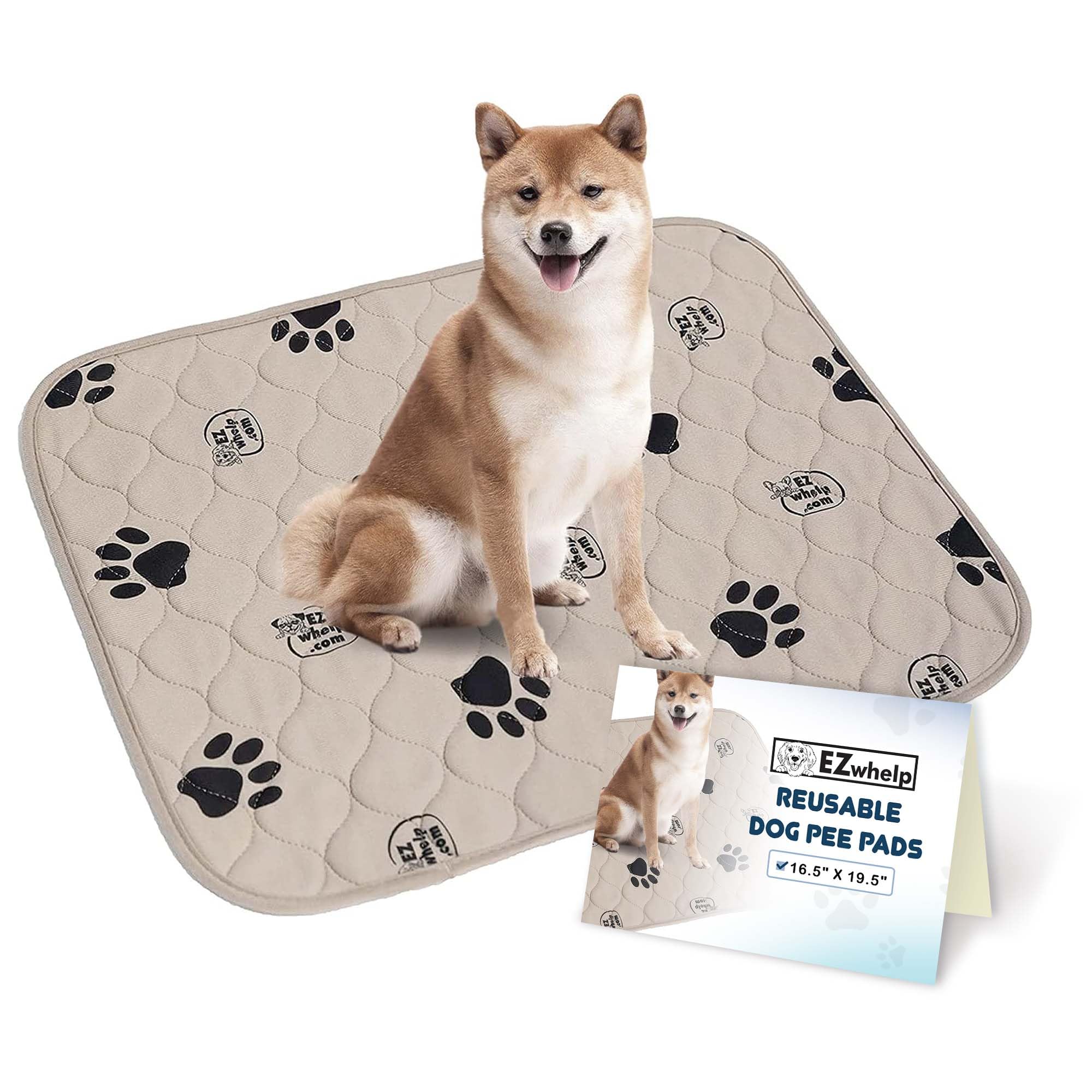 Ezwhelp Reusable Dog Pee Pads, Washable Waterproof Mats For Potty Training Or Whelping Pads, Puppy Pad With Rounded Corners, 36X48 Inch, 2 Pack