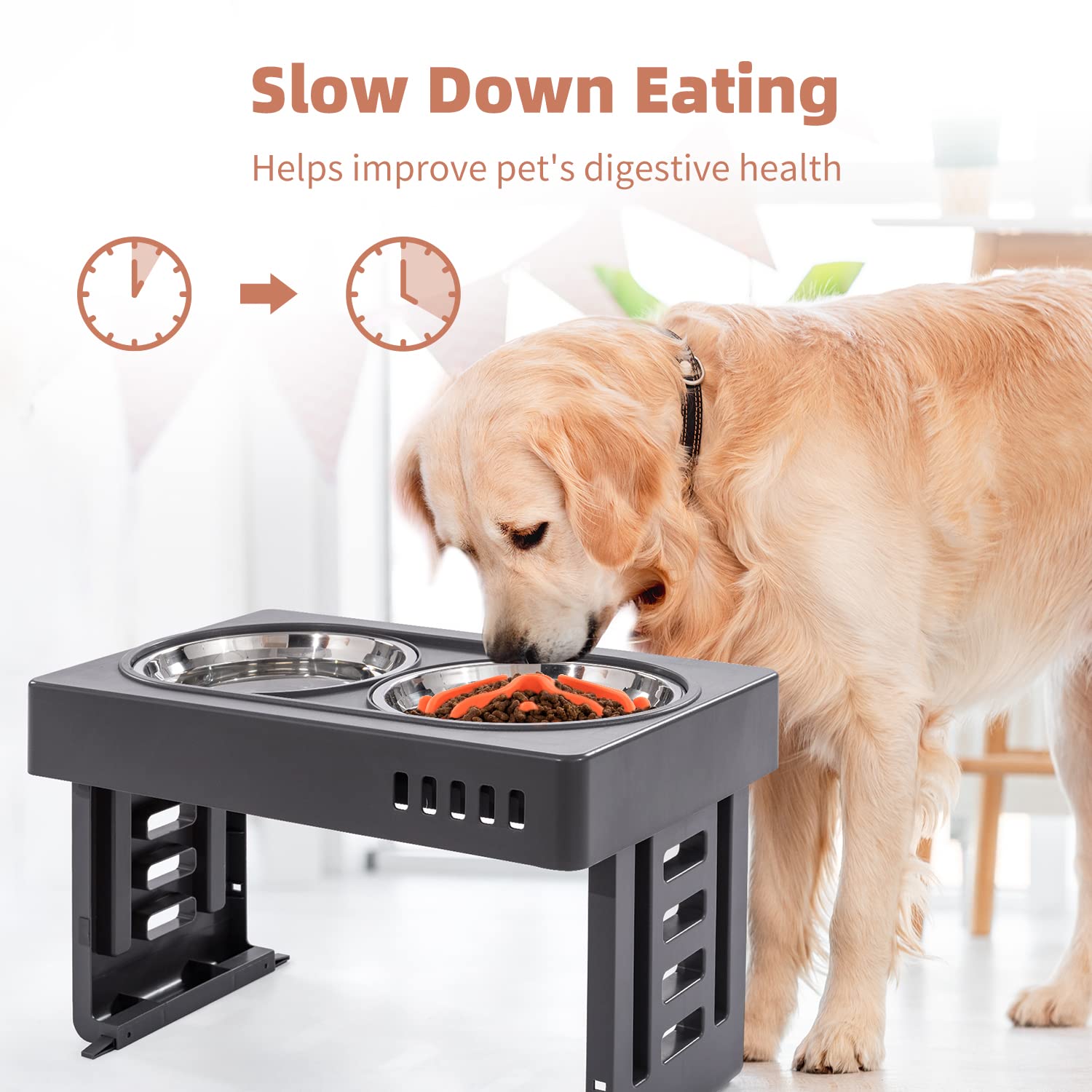 Jaoul Dog Slow Feeder Insert,Dog Bowls Small Slow Feeder,Puzzle Design with 21 Octopus Suction Cups for Small Breed Dog Bowls Sm