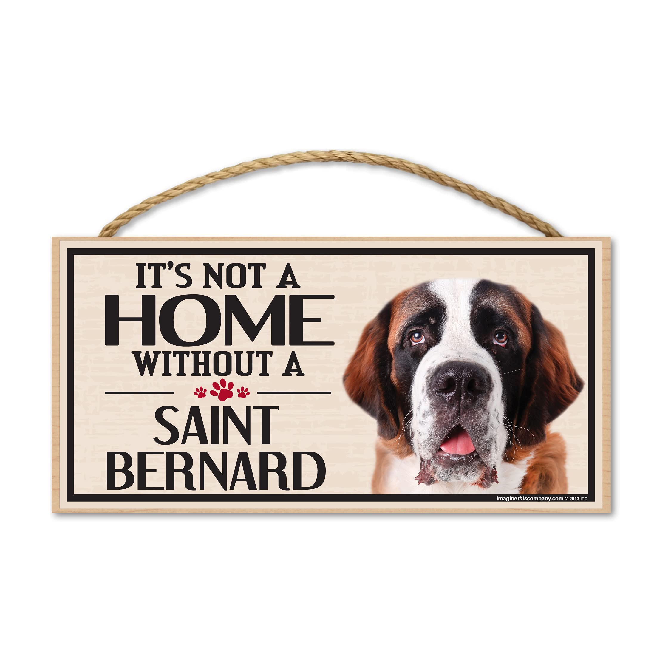 Imagine This Wood Sign For St. Bernard Dog Breeds