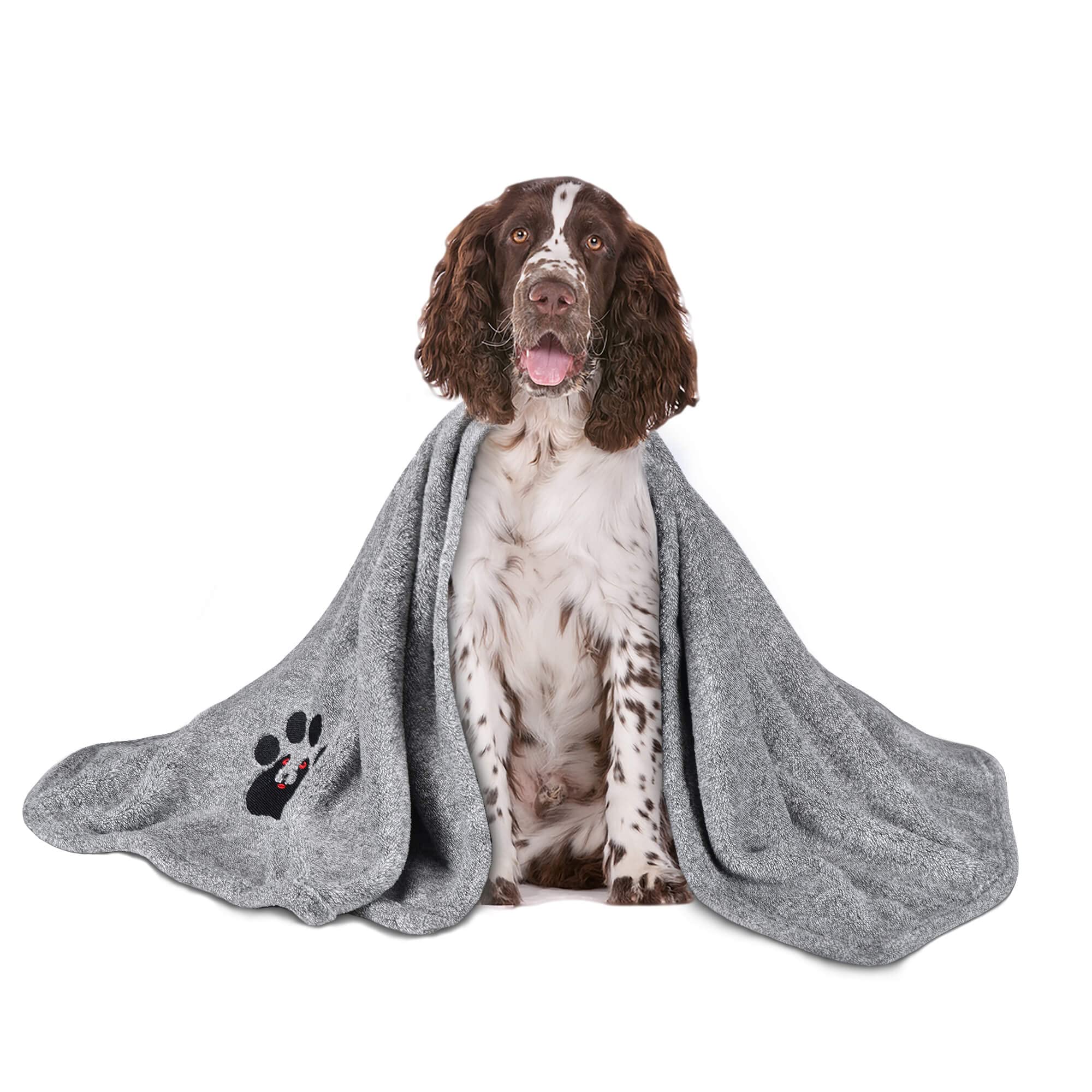 Dogvingpk Dog Towels For Drying Dogs Super Absorbent Soft Microfiber Pet Bath Grooming Towel For Dogs And Cats & Mobile Groomers