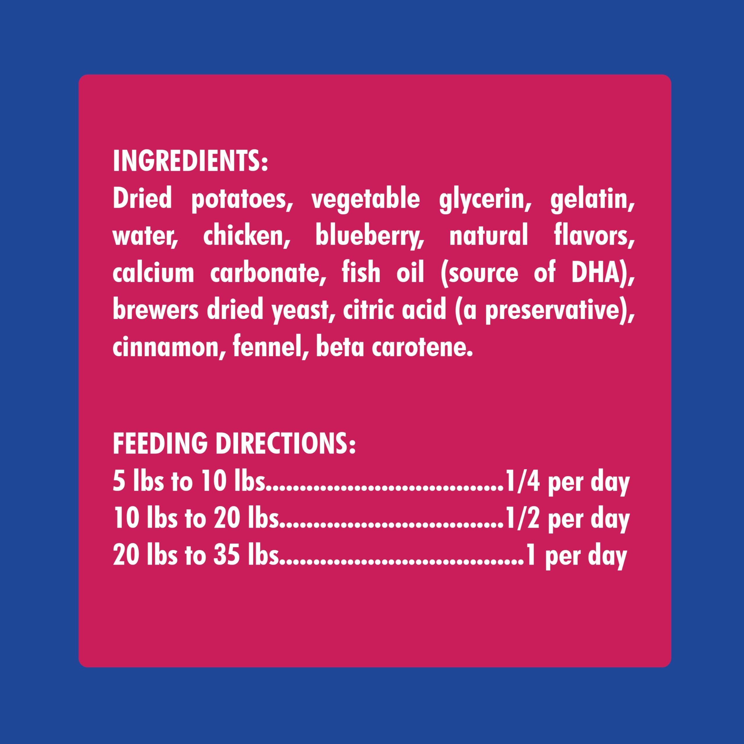 N-Bone Puppy Teething Rings Grain-Free Blueberry & Bbq Flavor Dog Treat, 6 Count Bag, 7.2-Oz