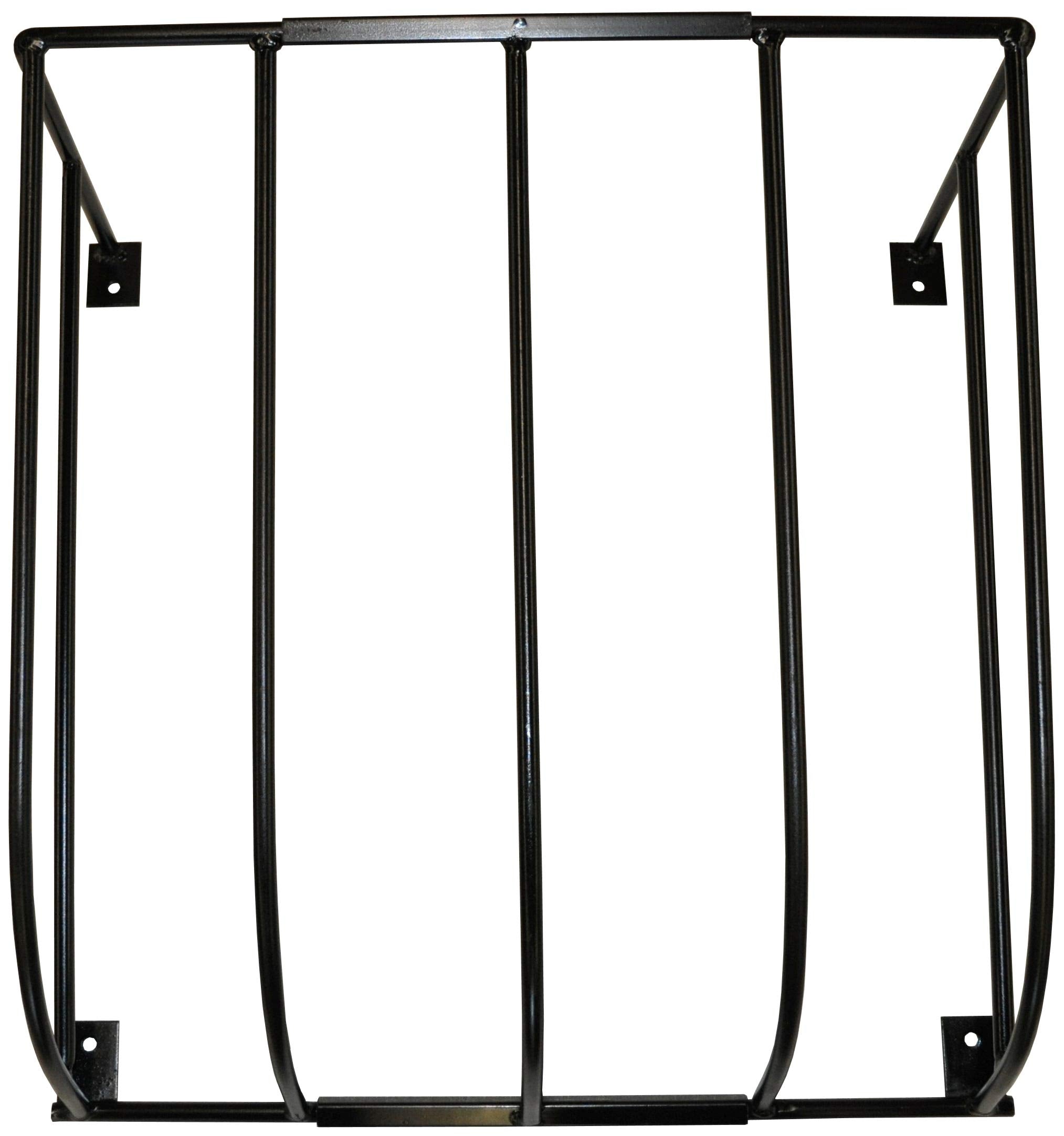 Country Manufacturing Wall Mount Hay Rack Feeder for Horses & Goats - 2 ft, Black, Model CM212, Pack of 2, Made in USA