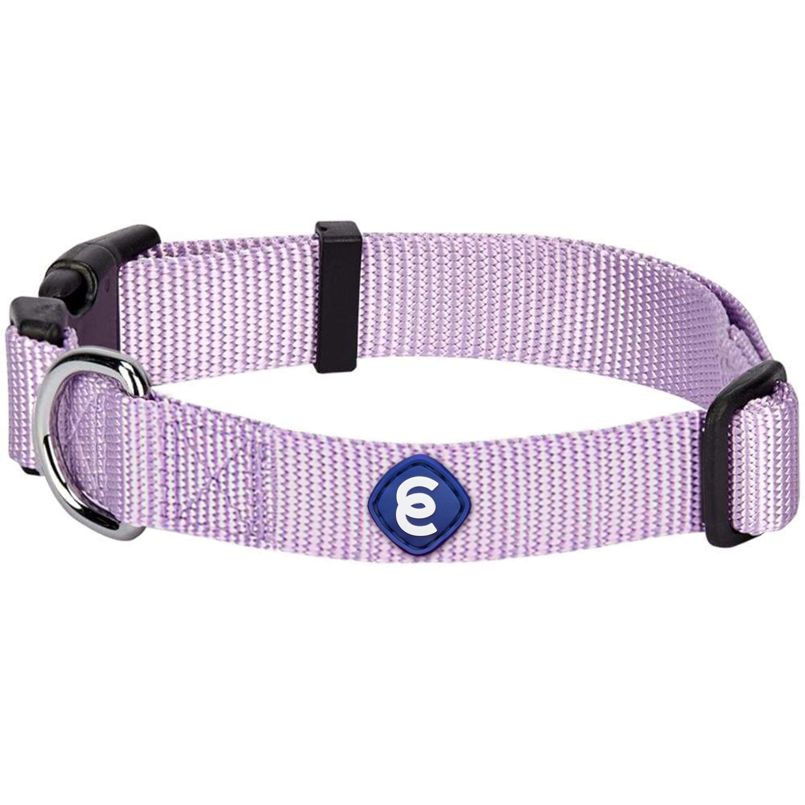 Blueberry Pet Essentials Lavender Dog Collar For Large Dogs | Adjustable Classic Nylon Dog Collars | Comfortable Dog Collar | St