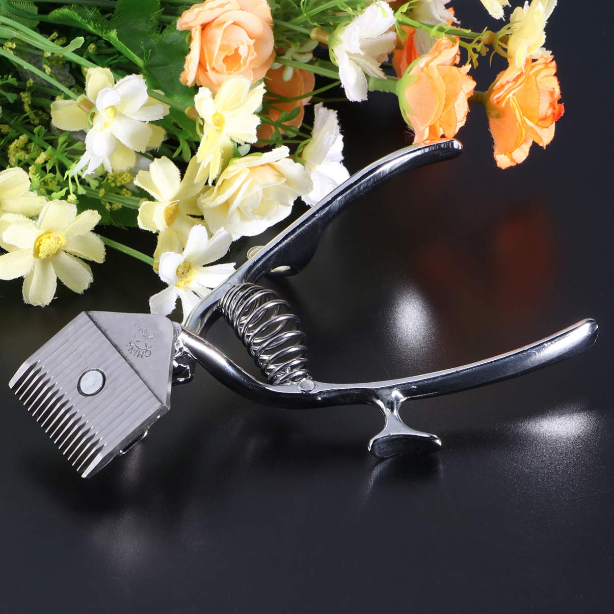 Mobestech Stainless Steel Manual Hair Clippers for Men & Pets - Professional Grooming Tool, Silver, 1 Count