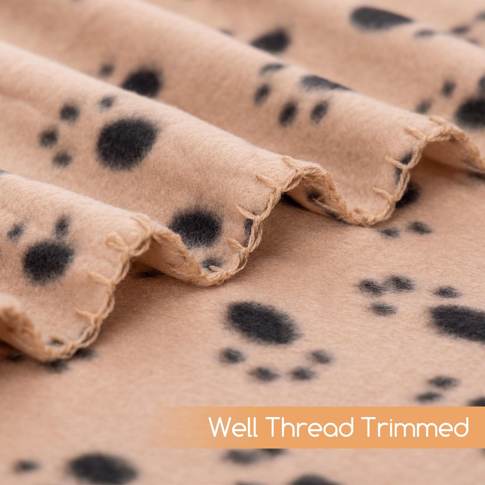 Nobleza 3 Pack Dog Blanket, Super Soft Puppy Carpet With Cute Paw Prints, Fluffy Premium Warm Dog Cover For Couch Protection, 40