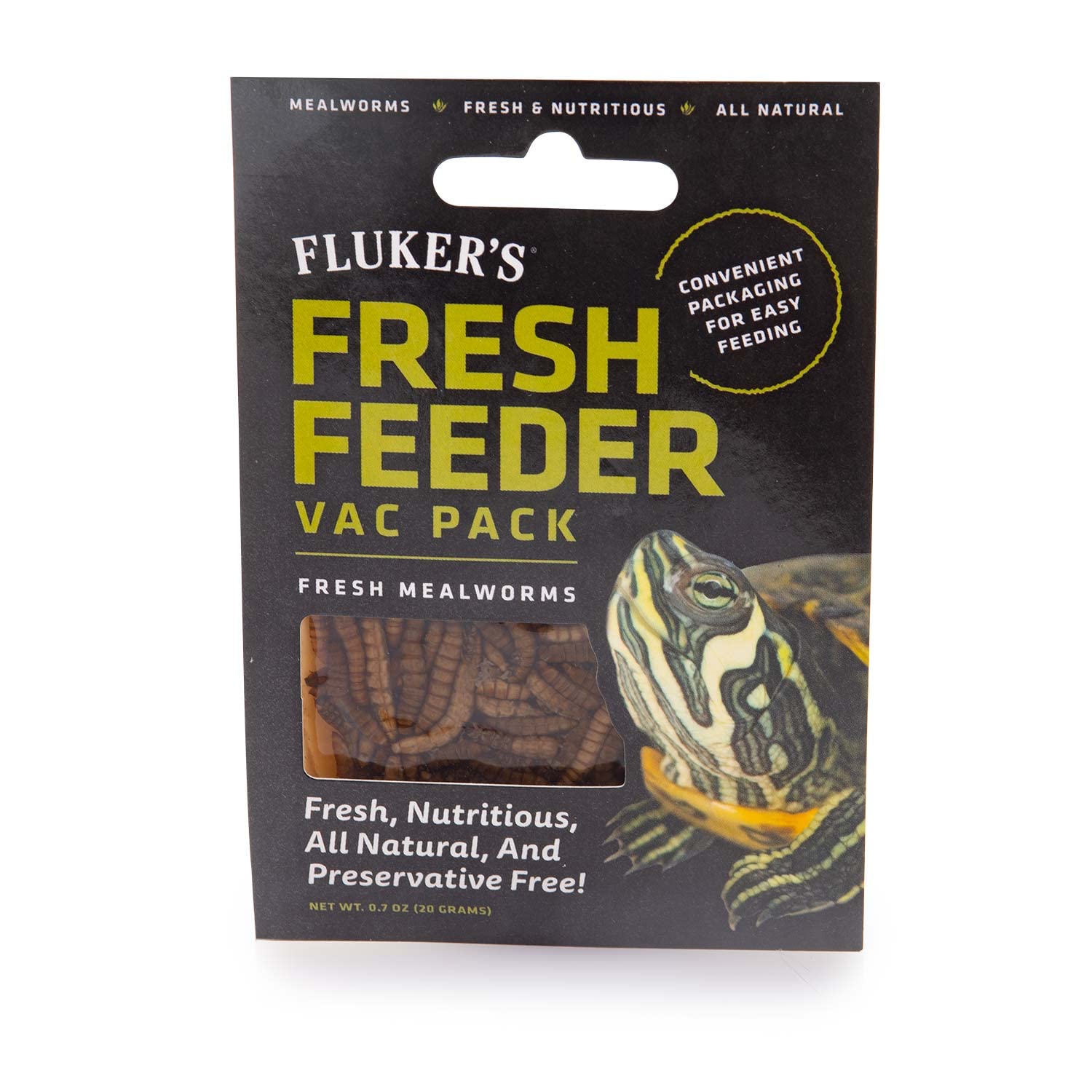 Flukers Fresh Feeder Vac Pack Mealworms, All Natural and Preservative Free, Great for Insect Eating Reptiles, Birds, Tropical F