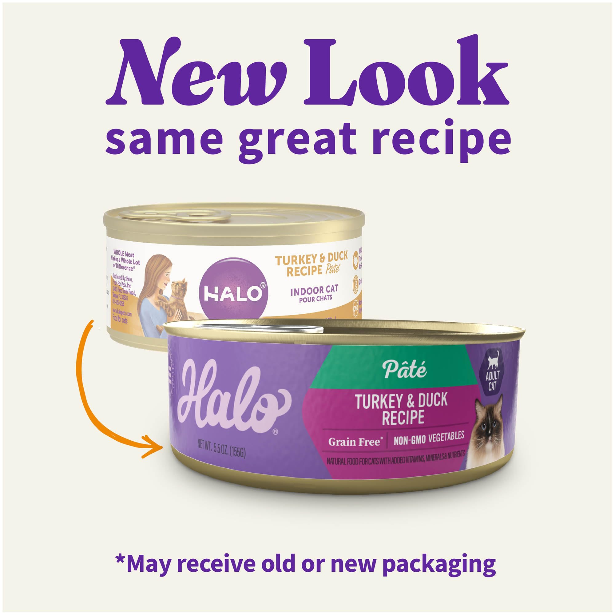 Halo Spots Pate Grain Free Turkey and Duck Food, 8.25 lb./5.5 oz.