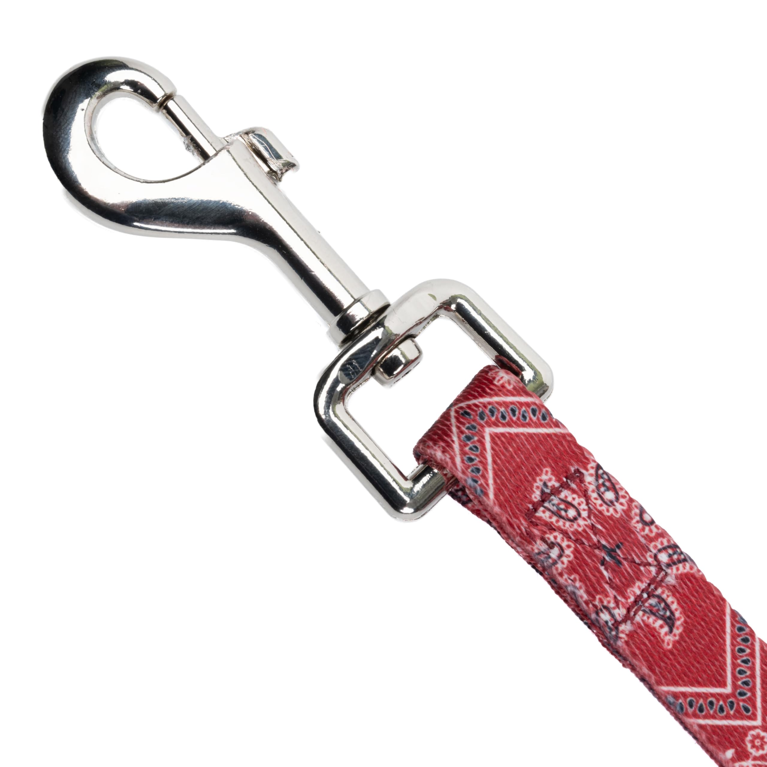 Country Brook Petz - Red Bandana Spring Loaded Grooming Loop Featuring Unique Designs For Any Style (5/8 Inch Wide, 20 Inch)