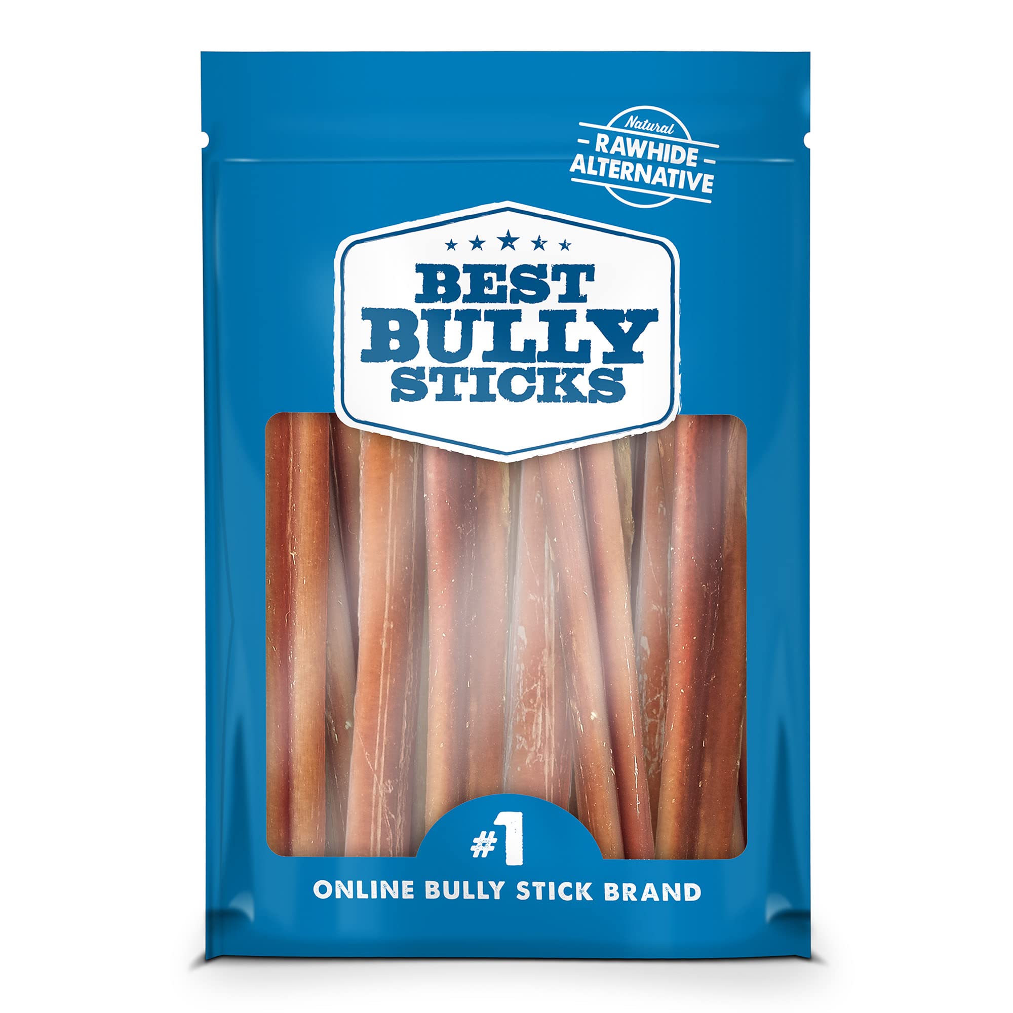 Best Bully Sticks 4 Inch Bully Sticks for Dogs - 100% Natural, Grass-Fed Beef, Dog Bully Sticks for Small Dogs and Puppies - Gra