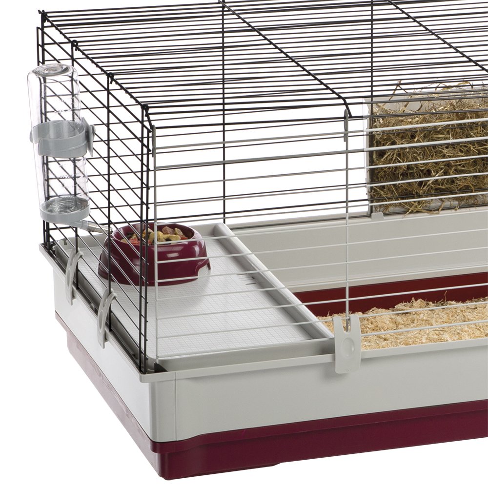 Ferplast Krolik Xxl Rabbit Cage W/Wire Extension | Rabbit Cage Includes All Accessories & Measures 63.8L X 23.62W X 19.68H Inche