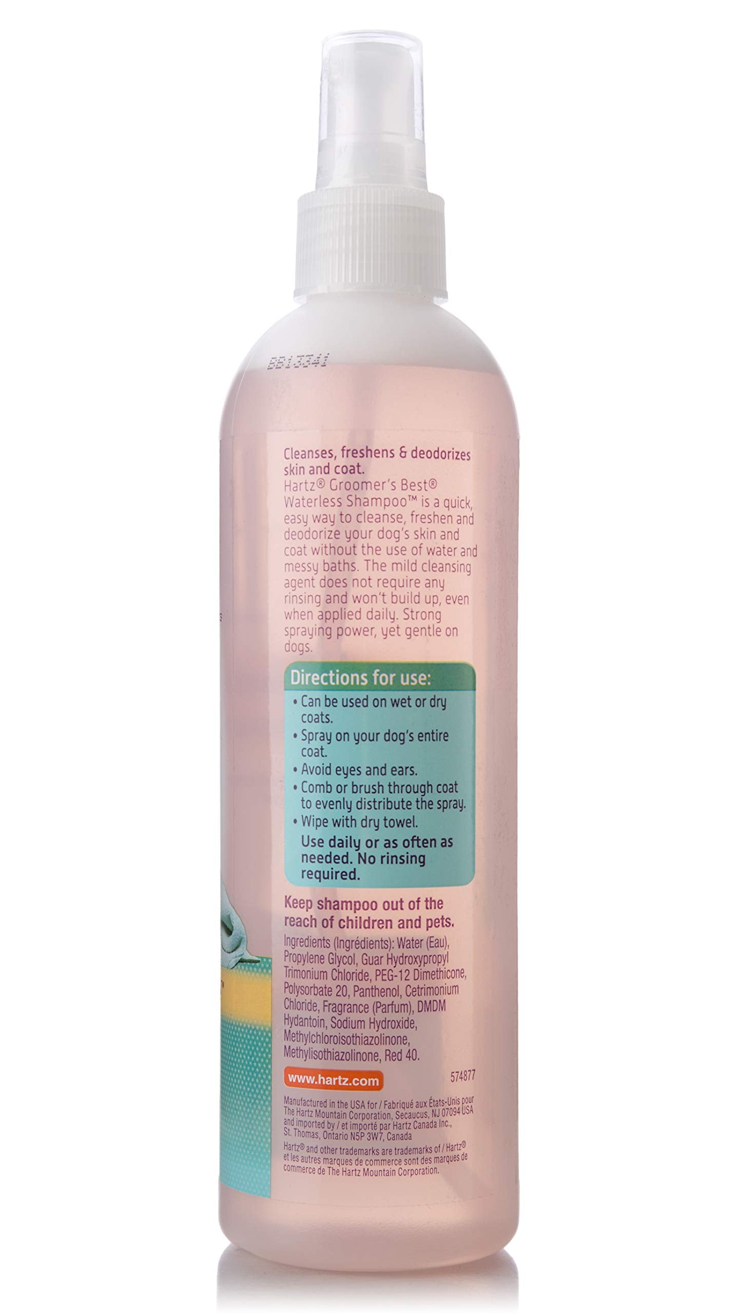 Hartz Groomer'S Best 3-In-1 Waterless Dog Shampoo