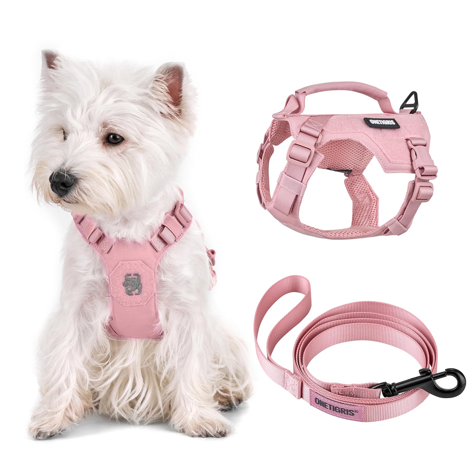 Onetigris Small Harness Dog Harness And Leash Set,Mini Trooper No Pull Dog Vest Fully Adjustable Harness For Puppy Dog And Cats,