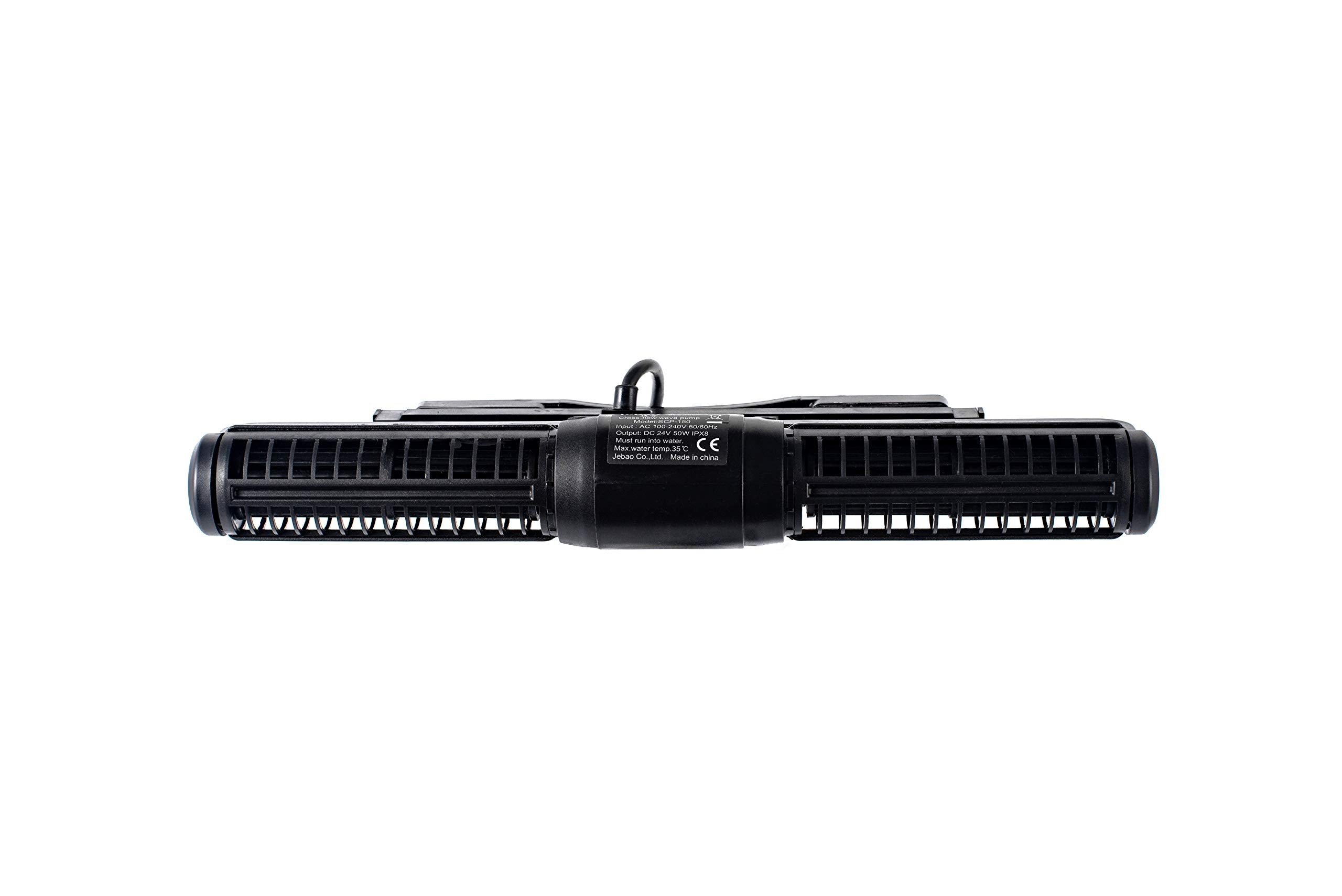 Jebao SCP-150 Sine Cross Flow Pump Wave Maker, Stainless Steel, Black, with Controller