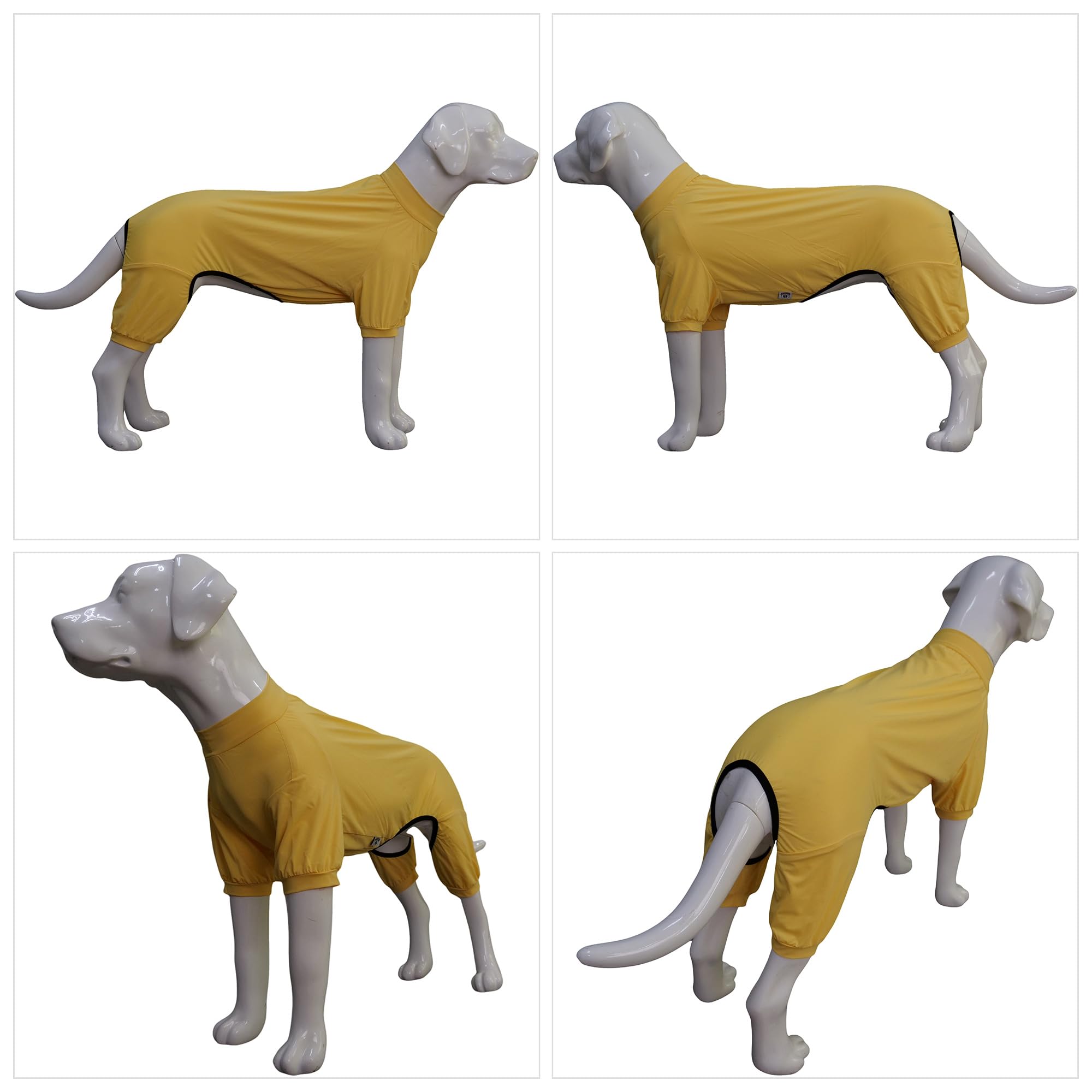 Lovelonglong Dog Jumpsuit With Uv Protection And Quick-Dry Fabric For Spring Summer Pet Pajamas Yellow 2Xl
