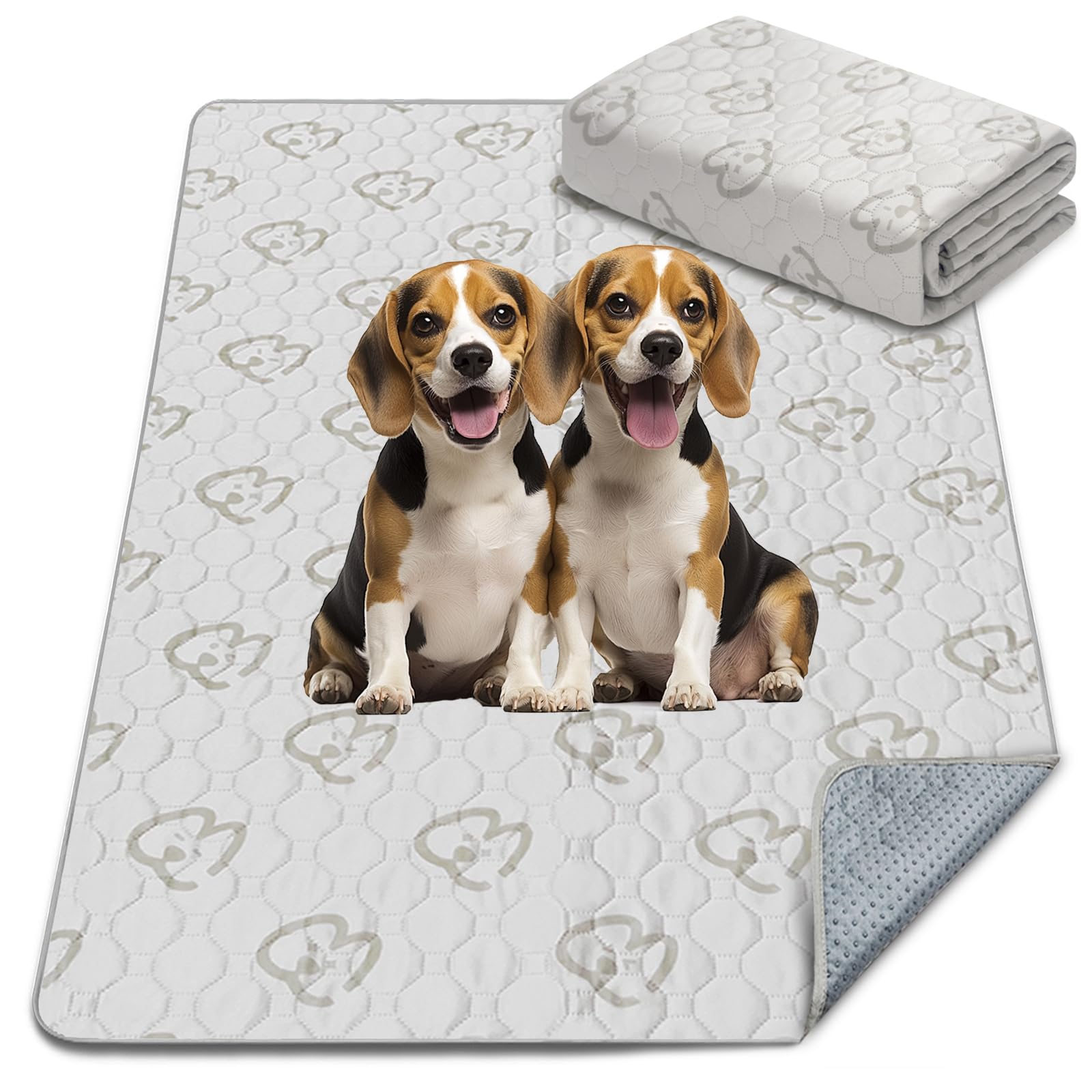 Fxw Washable Pee Pads For Dogs, Puppy Pads With Super Absorbent, Specifically Designed For 42Inch Cages, Rectangle, 41'' X 27'',