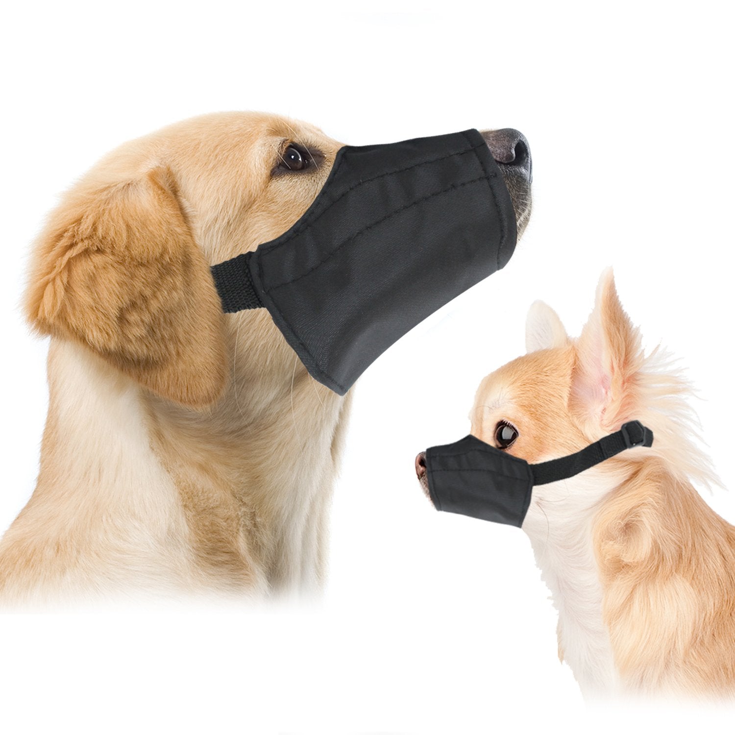 Downtown Pet Supply - Quick-Fit Dog Muzzle For Grooming - Pet Care & Dog Grooming Supplies - Soft Nylon Muzzle With Safety Buckle - Size 5 - Muzzle For Large Dog
