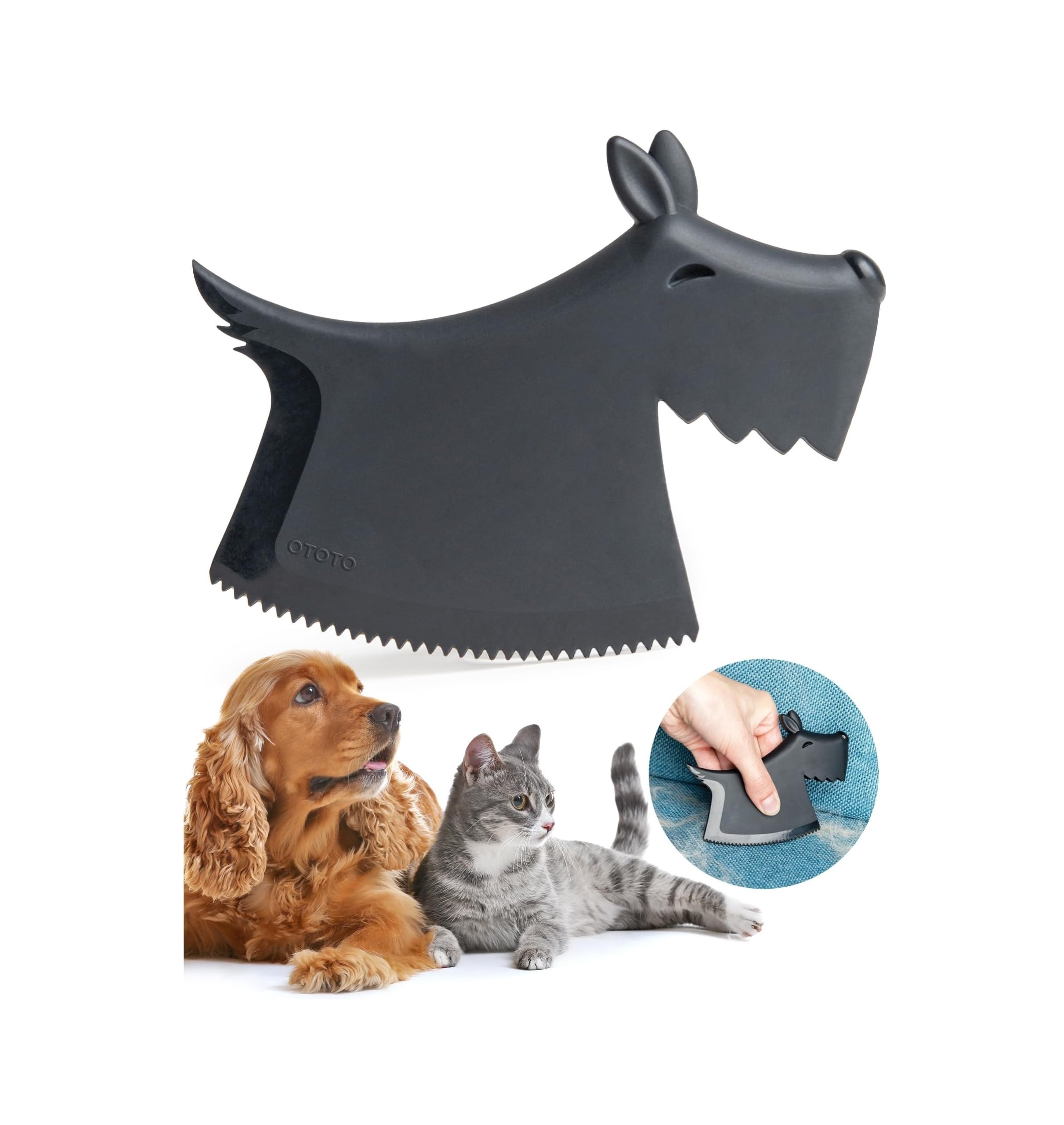 NEW Scruffy Pet Hair Remover by OTOTO - Gifts for Dog Lovers, Dog Accessories, Pet Hair Removal Tool, Dog Hair Remover, Dog Esse