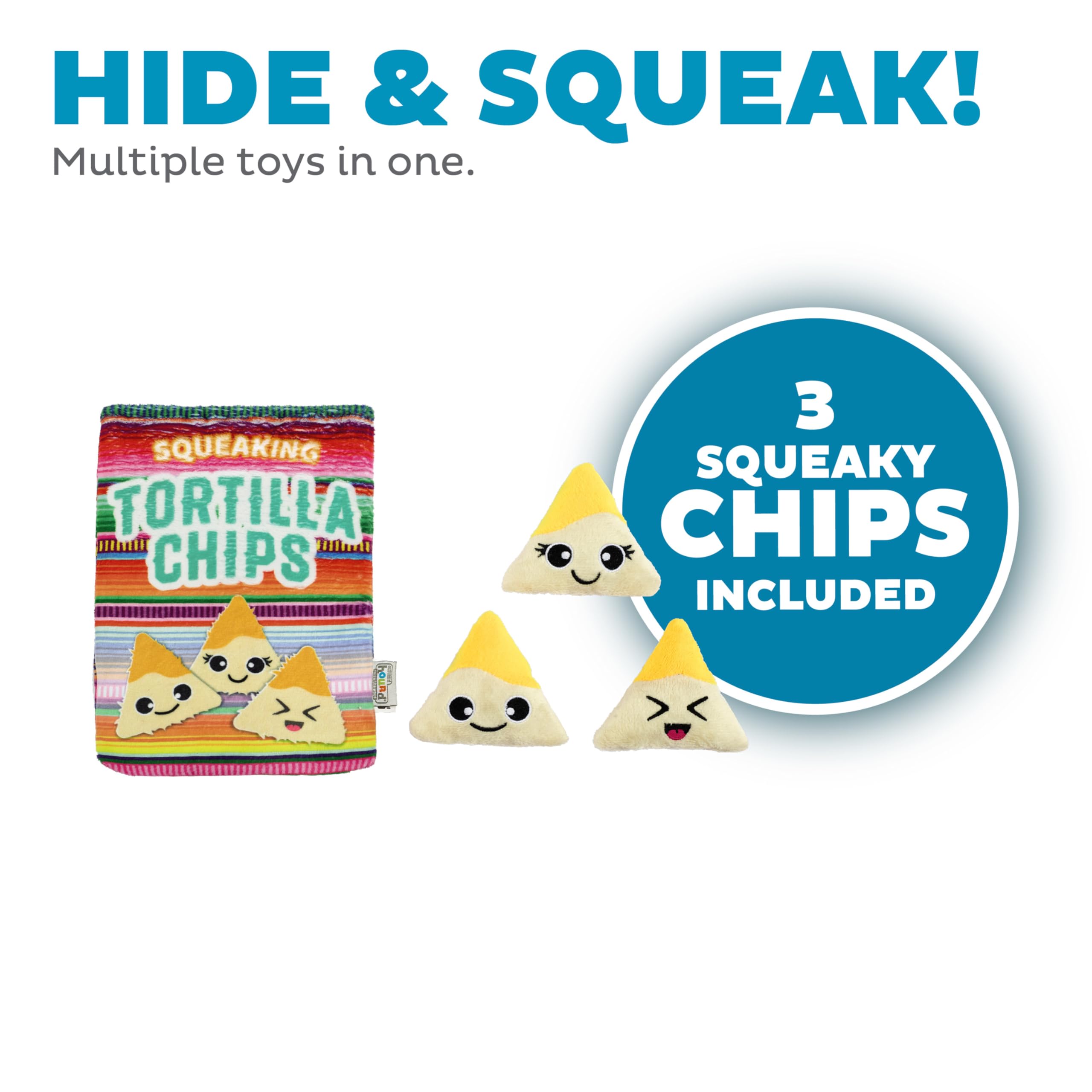 Outward Hound Snack Bag Tortilla Chips Puzzle Squeaky Dog Toys