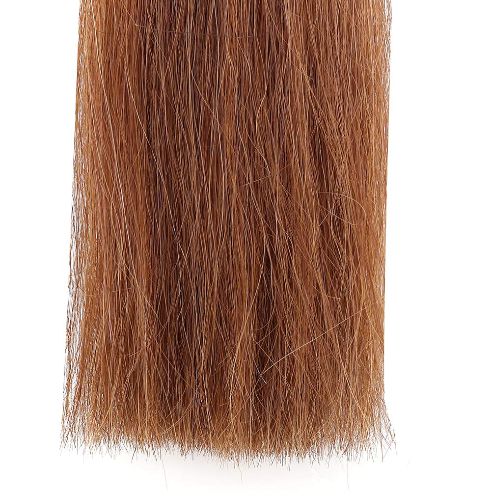 Y.J TAILS Horse Tail Extensions with Braided Horsehair Loop, Blunt Cut Bottom, 34-36 inches Long and 1 lb Weight (Light Sorrel)